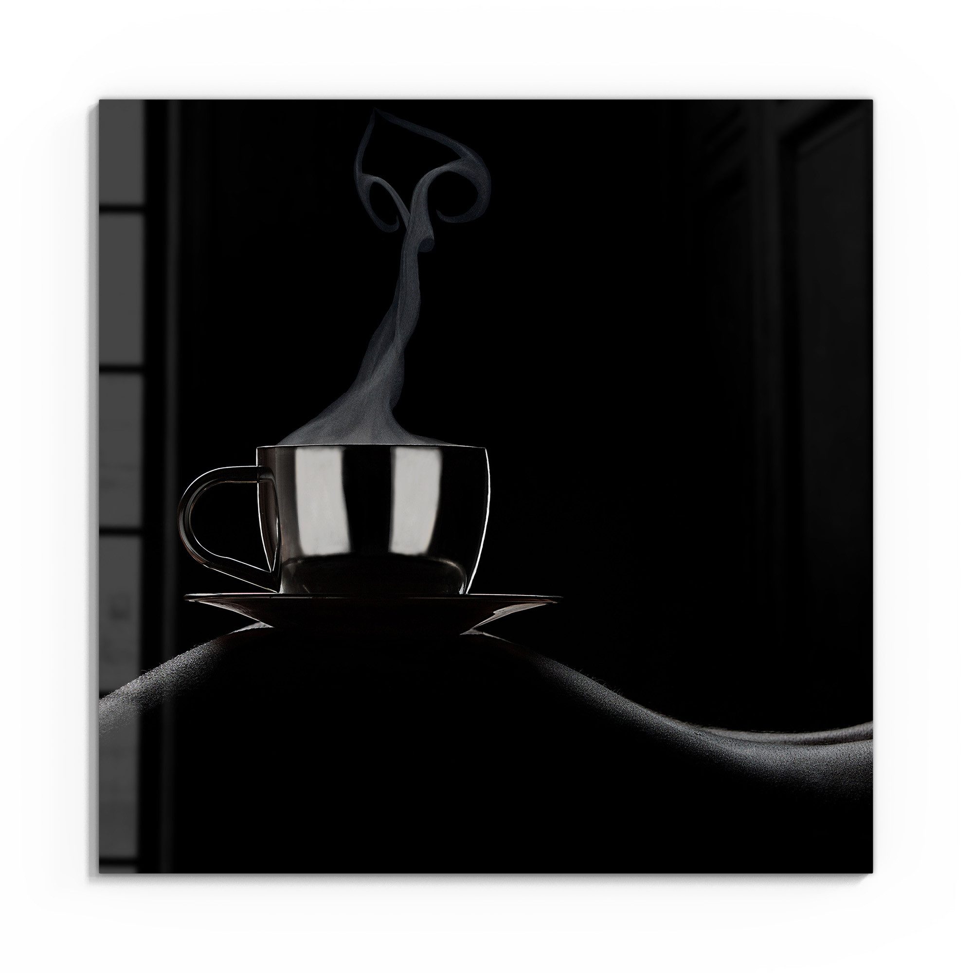 DEQORI Glasbild 'Sinnliche Kaffeepause', 'Sinnliche Kaffeepause', günstig online kaufen