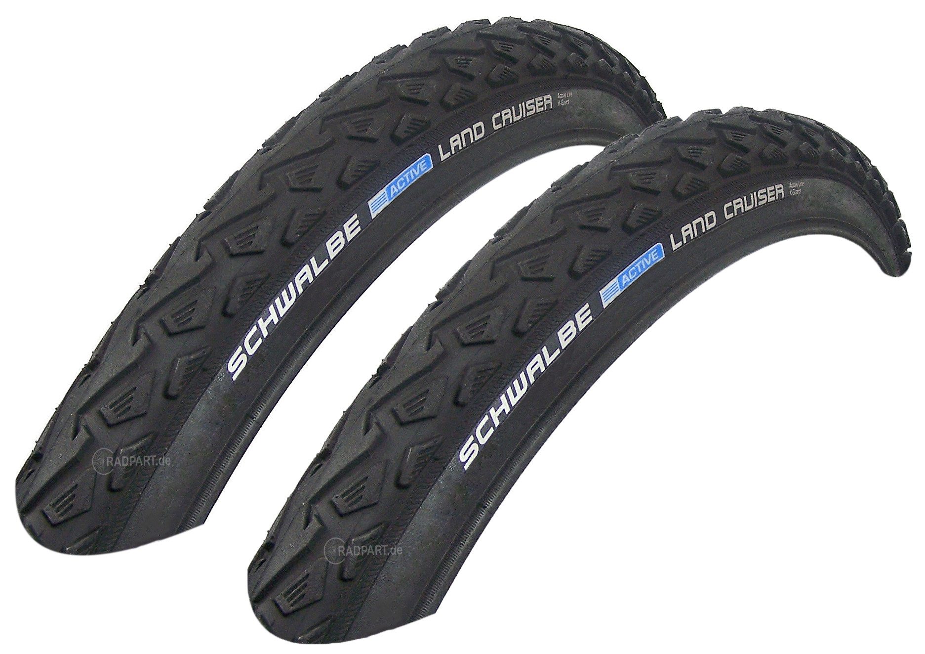 Schwalbe Fahrradreifen 2x Schwalbe Land Cruiser 42-622 Drahtreifen K-Guard 28x1.60, (2-tlg), Drahtreifen
