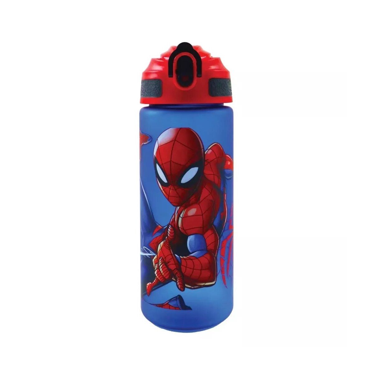 Spiderman Trinkflasche Spiderman Evergreen Plastik-Matt-Trinkhalm-Flasche 600 ml