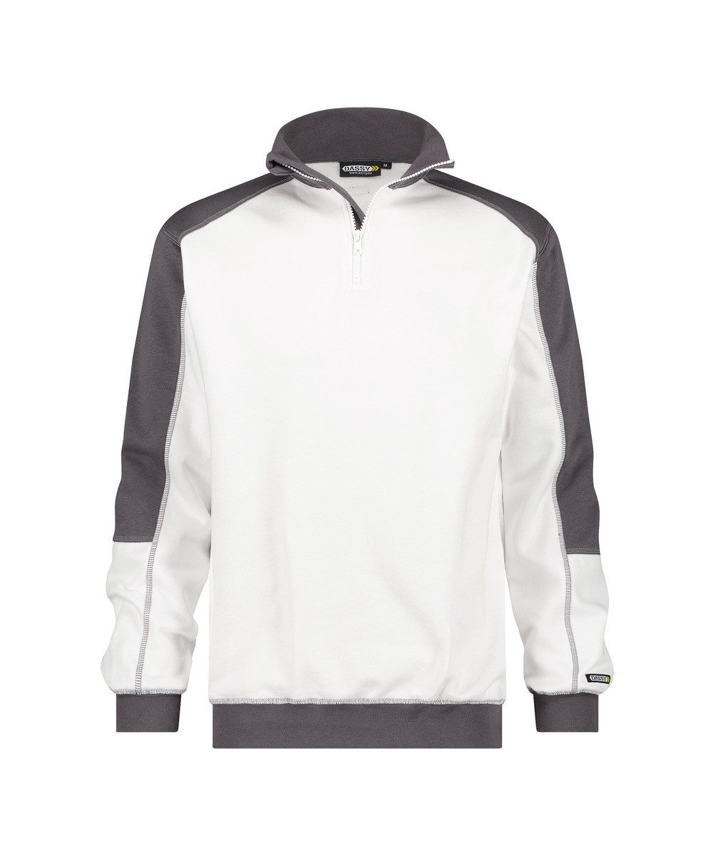 Dassy Sweatshirt Halfzip Basiel Zweifarbig mit verstärkten Nähten