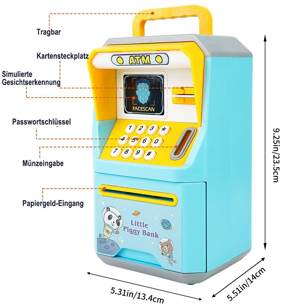 CLTYQ Spardose Elektronische Spardose für Kinder mit Passcode,Sicherer Geld günstig online kaufen