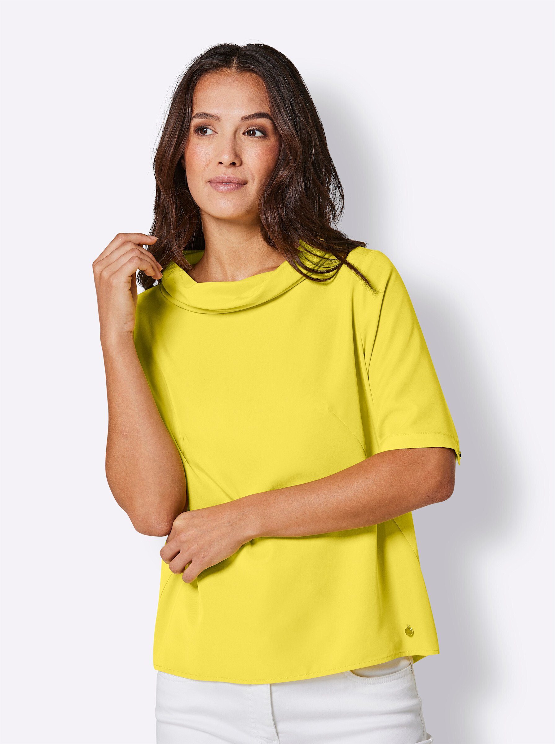 creation L Klassische Bluse limone