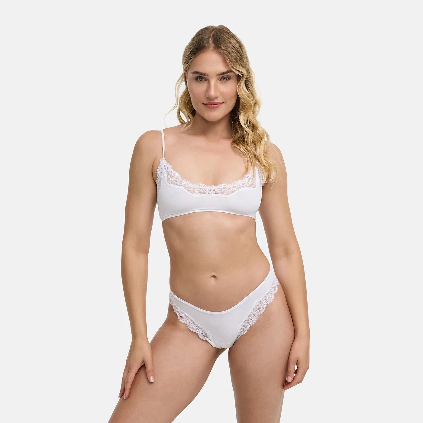 cfab (creamy fabrics) Tanga Lace Tanga-Weiß-3XL