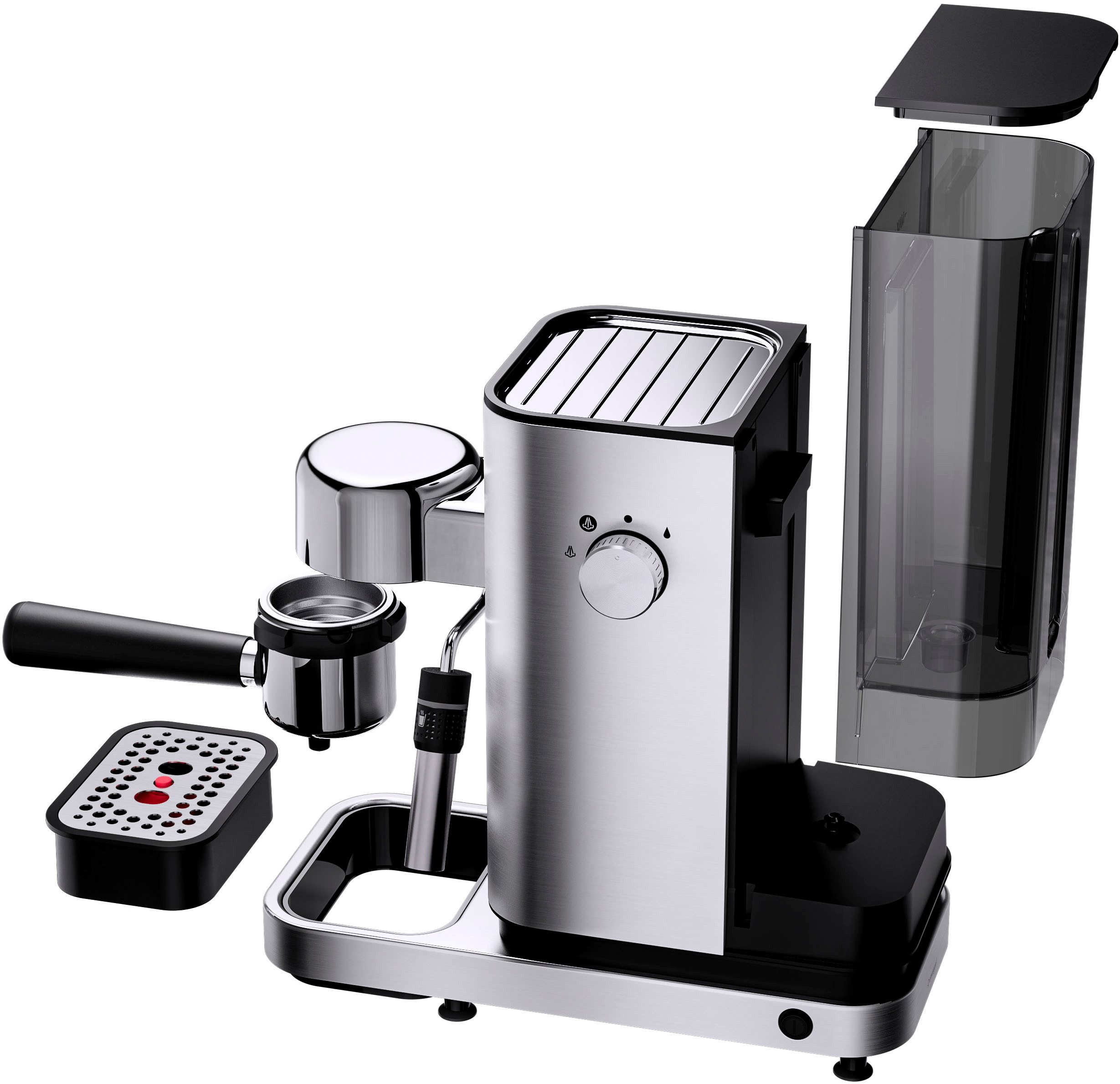 WMF Espressomaschine Lumero, kompakt, dezente LED-Beleuchtung, 15 bar, 1350 Watt, Milchschaumdüse