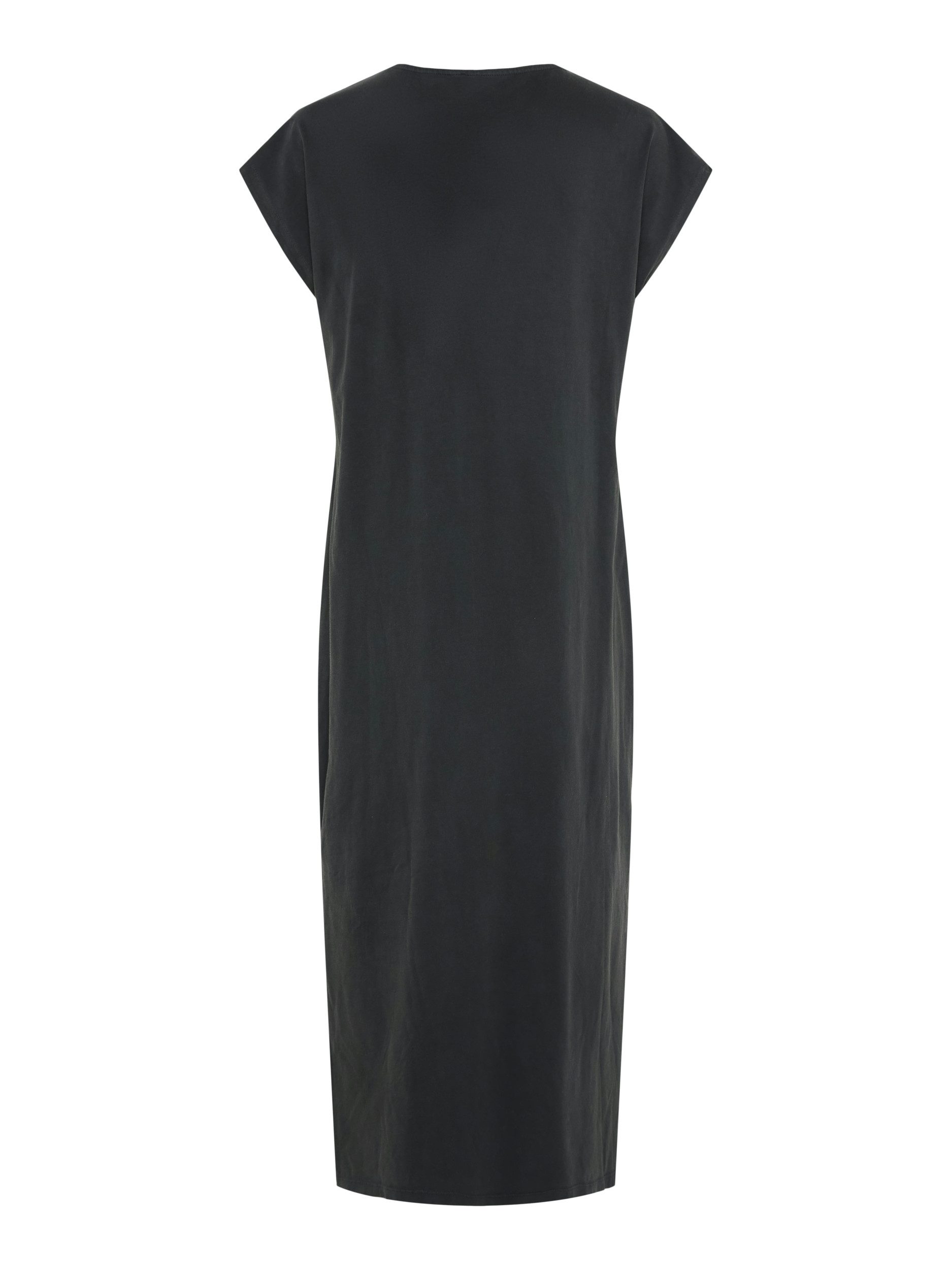 pieces Midikleid Leichtes Baumwoll-Midikleid mit V-Ausschnitt – Pieces