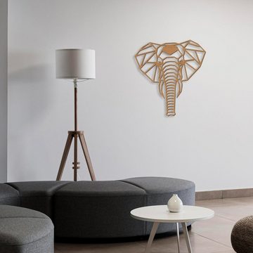 Namofactur LED Wandleuchte Elefant - Dekoobjekt aus Holz mit Elefanten-Motiv - Wand Deko Lampe, LED fest integriert, Warmweiß, Wanddekoobjekt Wohnzimmer Leuchte batteriebetrieben