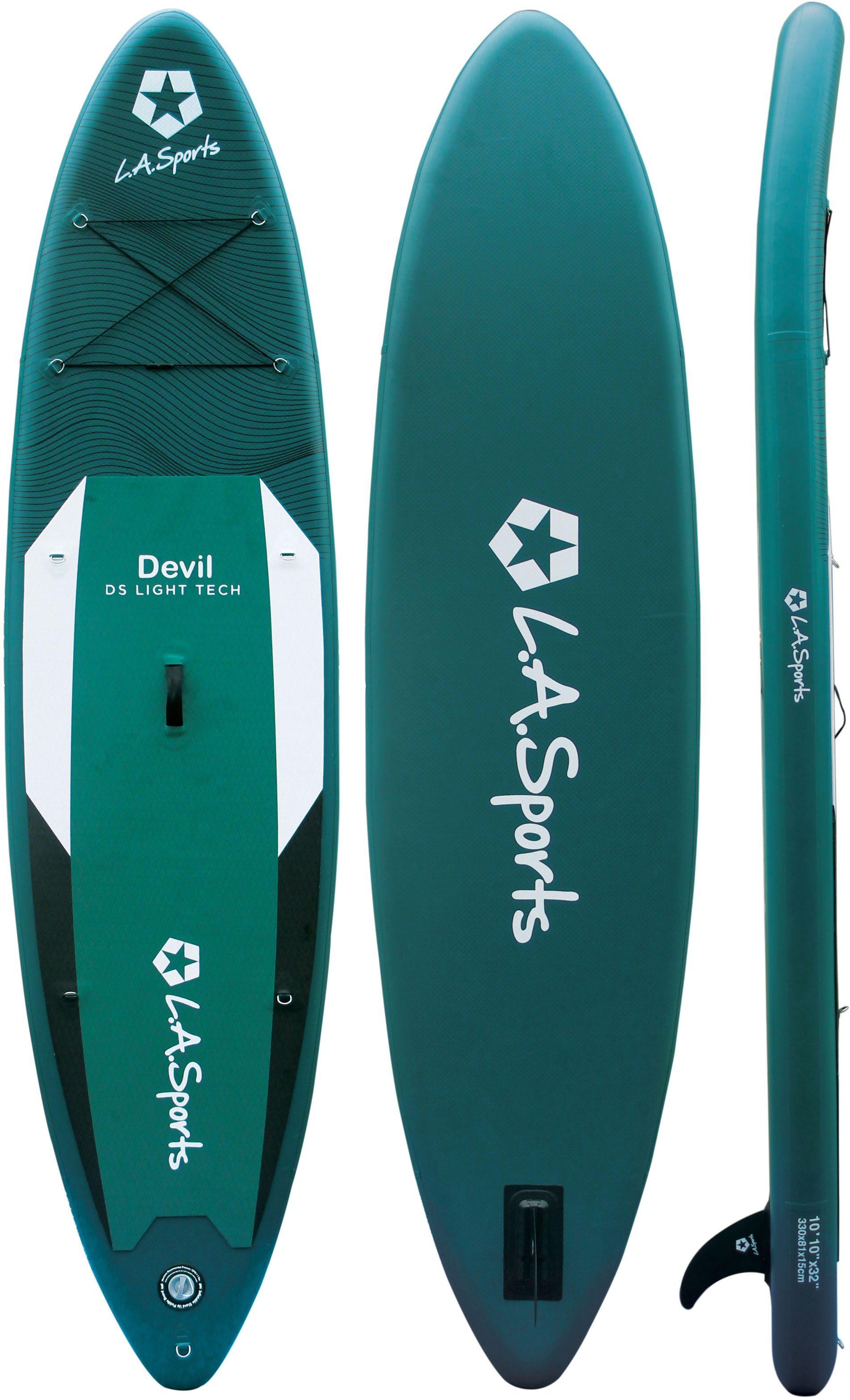 und tlg., mit L.A. Inflatable Sports Devil, (Set, SUP-Board Paddel, 6 Pumpe Transportrucksack)