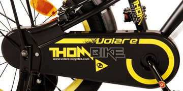 Volare Kinderfahrrad Kinderfahrrad Thombike für Jungen 16 Zoll Kinderrad in Schwarz Gelb