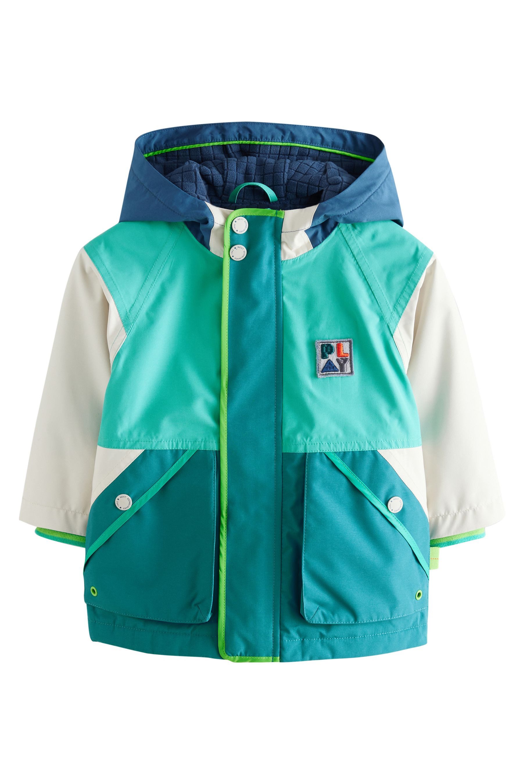 Next Regenjacke Wasserfester Mantel mit Fleece-Futter günstig online kaufen