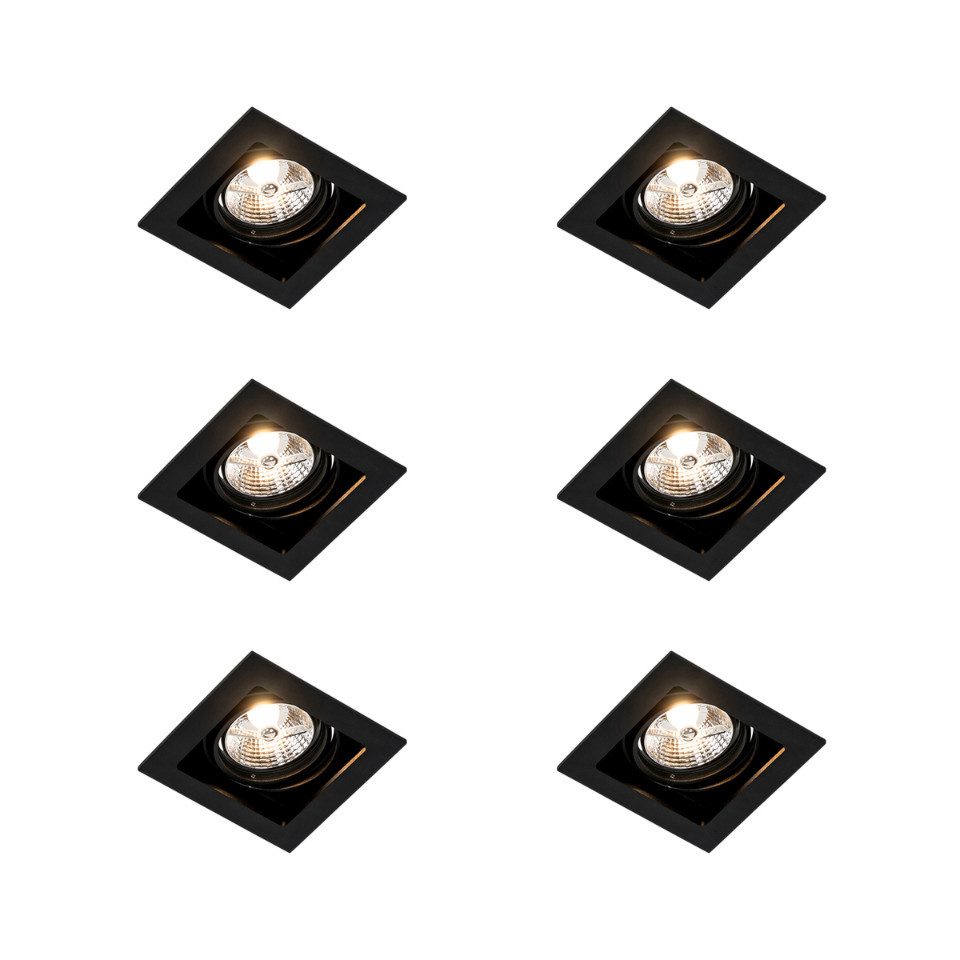 Qazqa LED Einbaustrahler 102843, ohne Leuchtmittel, Warmweiß