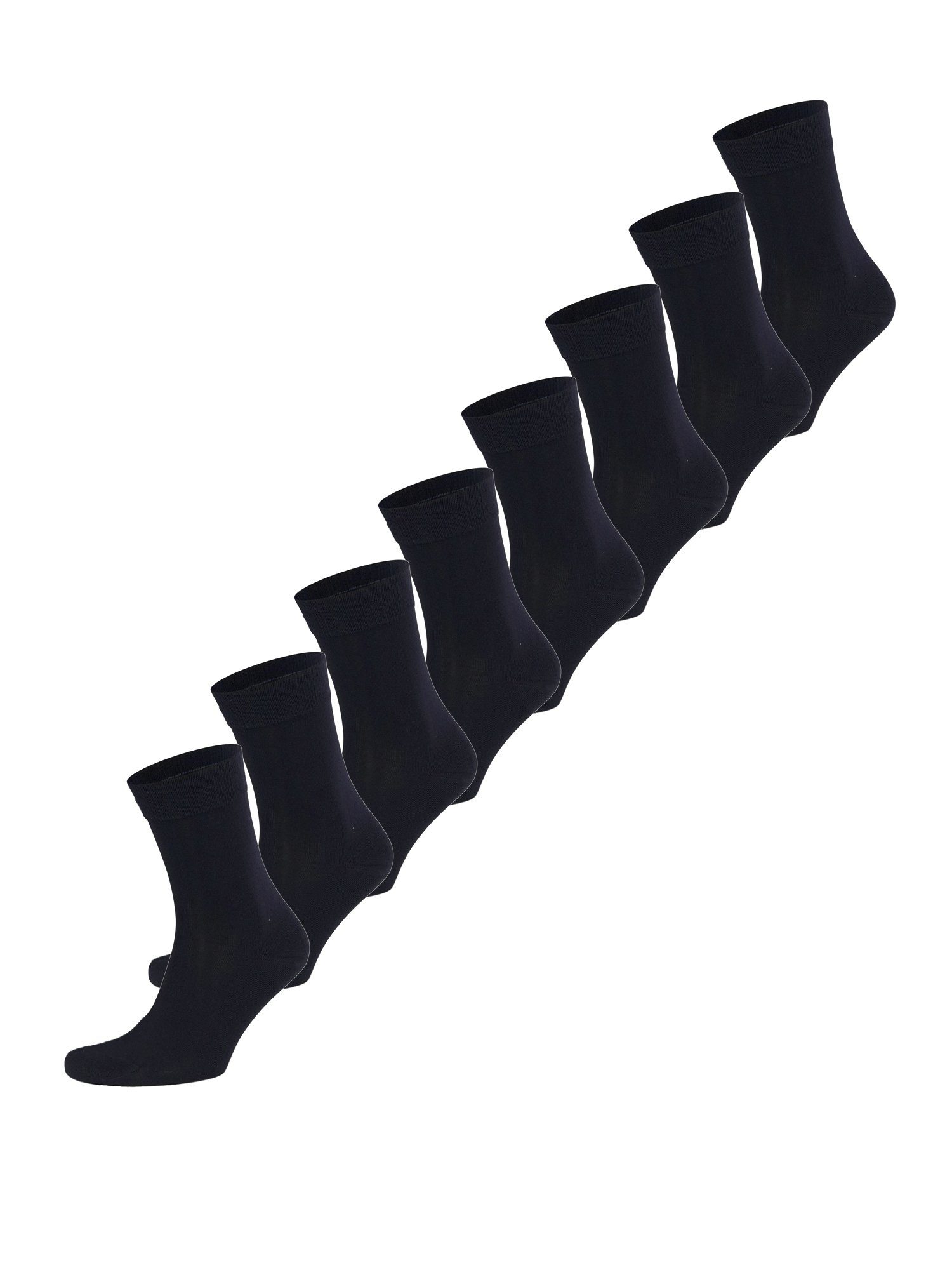 Nur Die Basicsocken Komfort Bund (8-Paar) Socken günstig uni schwarz