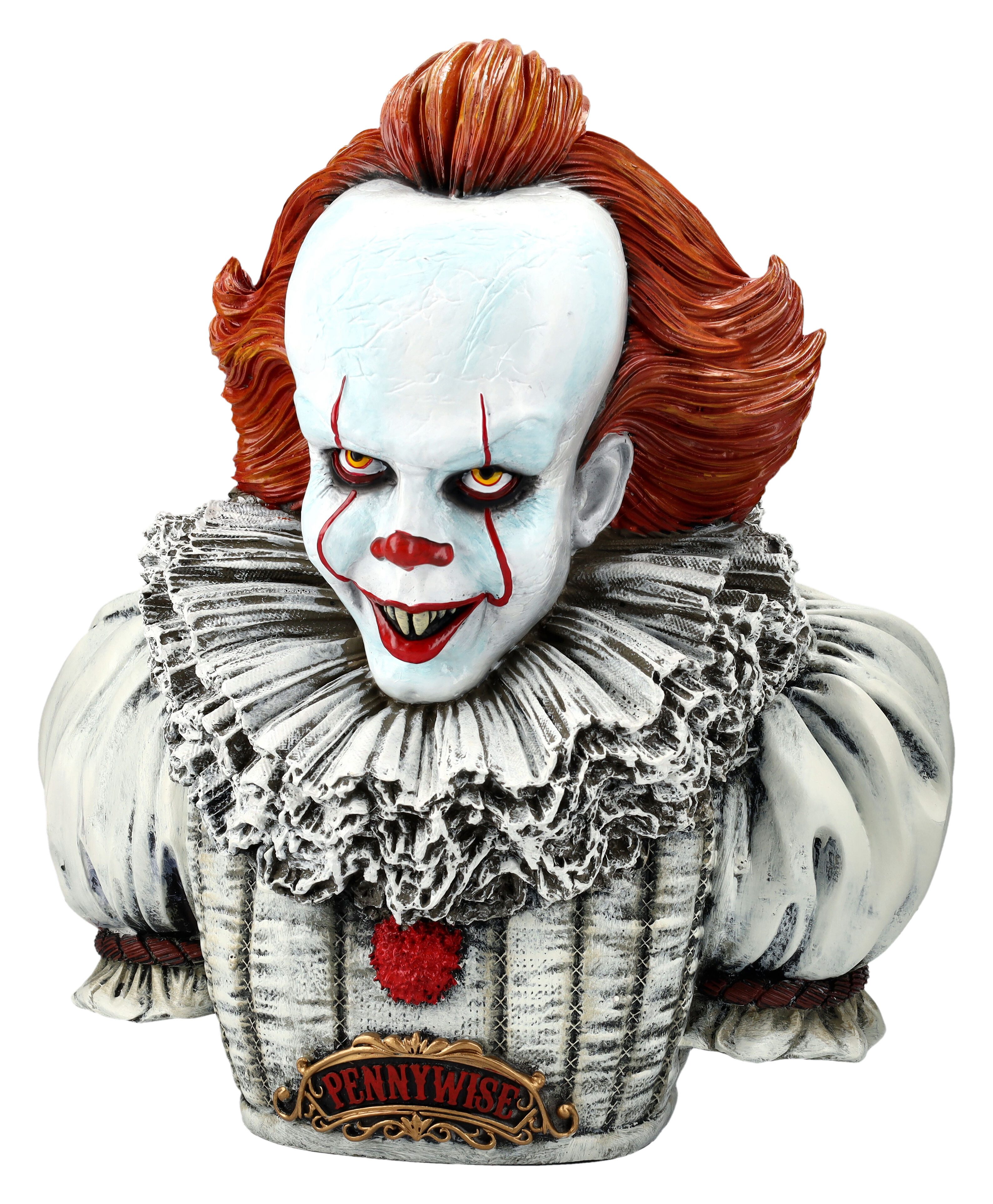 Figuren Shop GmbH Dekofigur Pennywise Büste - ES - Fantasy Dekofigur Horror Clown
