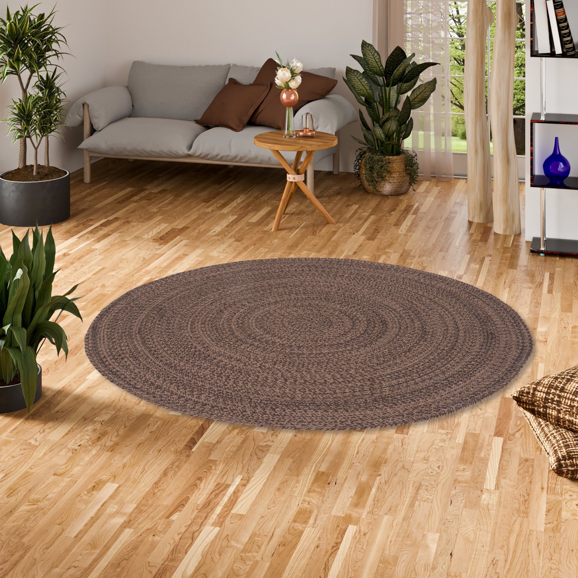 Pergamon Sisalteppich Naturfaser Teppich Handgefertigt Jute Kaya Rund, Rund günstig online kaufen