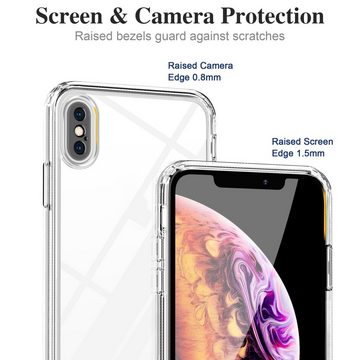 Protectorking Handyhülle Schutzhülle für iPhone X Kamera Case Panzerhülle Handyhülle Cover 6,1 Zoll, Schutz.