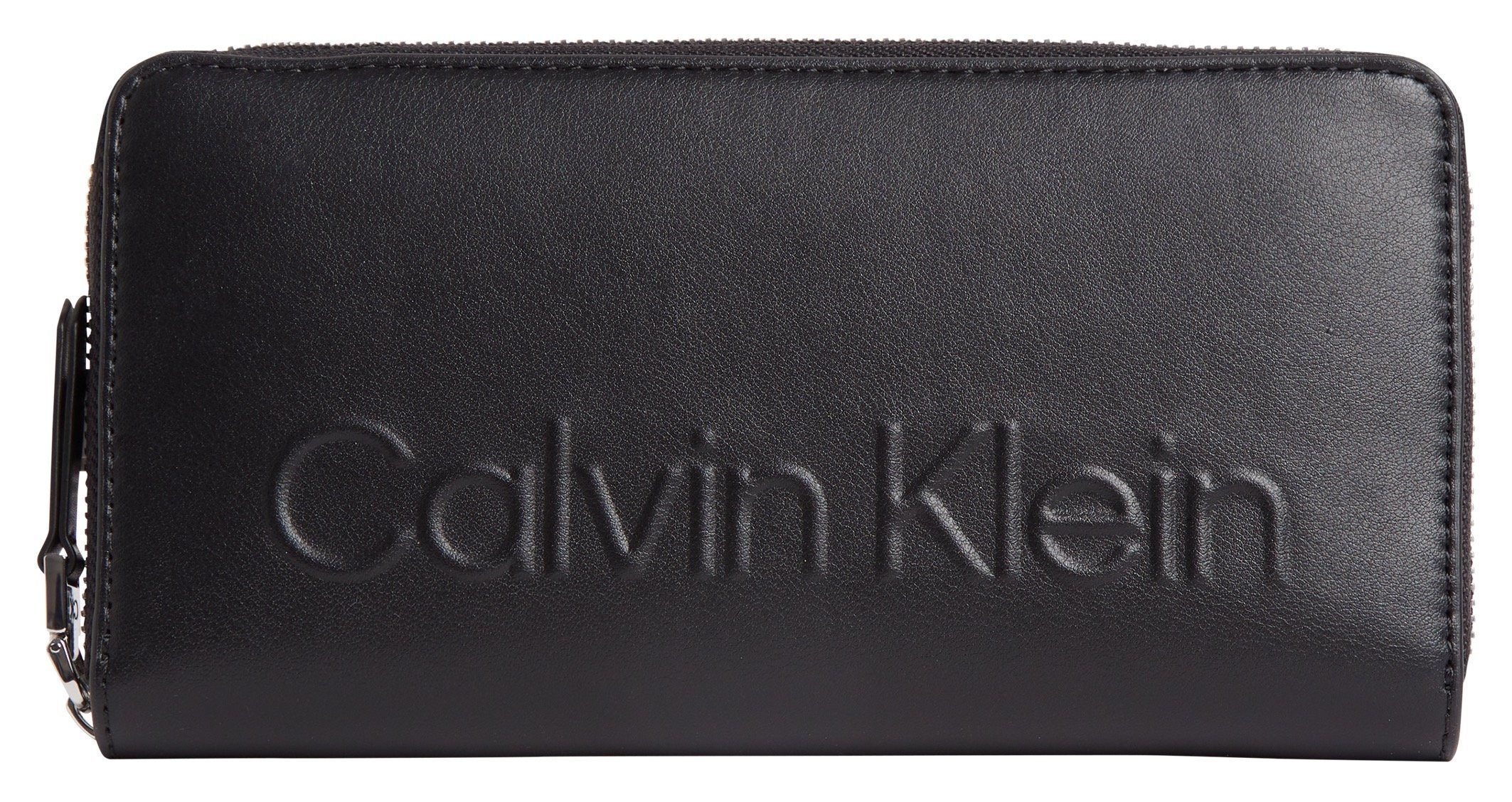 Calvin Klein Geldbörse CK SET ZA WALLET LG, Damenbörse Geldbeutel Portemonnaie Recycelte Materialien lang