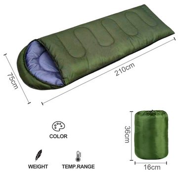 Lubgitsr Deckenschlafsack Schlafsäcke für Erwachsene, Rucksackreisen, leicht, wasserdicht