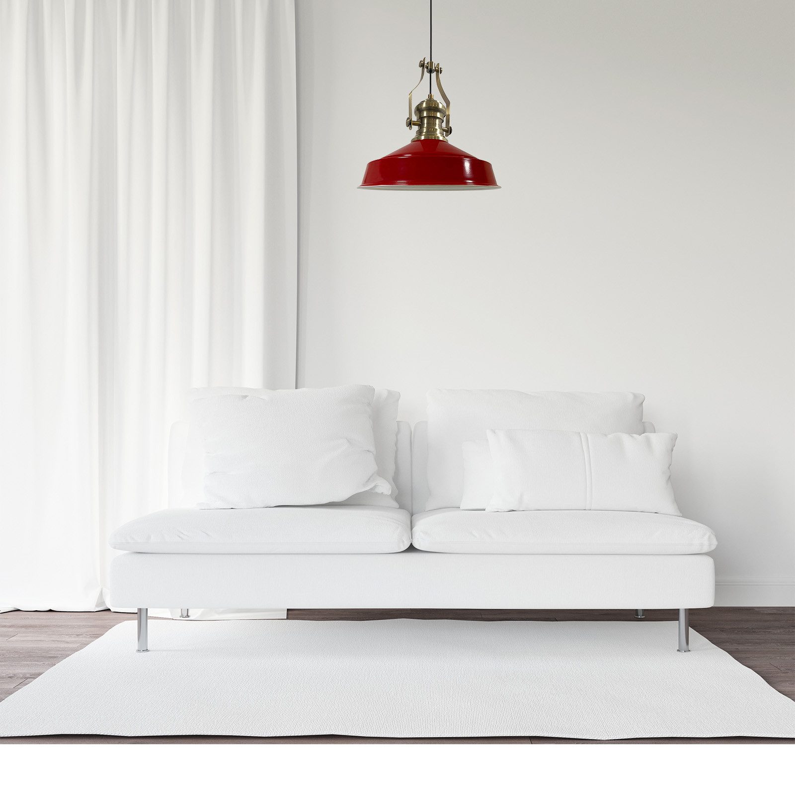 Bamyum Pendelleuchte Bamyum Pendellampe Vintage, Neo-Asletl, Lampe Groß Lampe, ohne Leuchtmittel