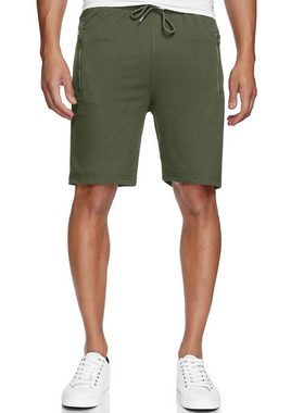 Smith & Solo Sweatshorts Kurze Hose Herren Shorts (1-tlg) Baumwolle, mit Reißverschluss