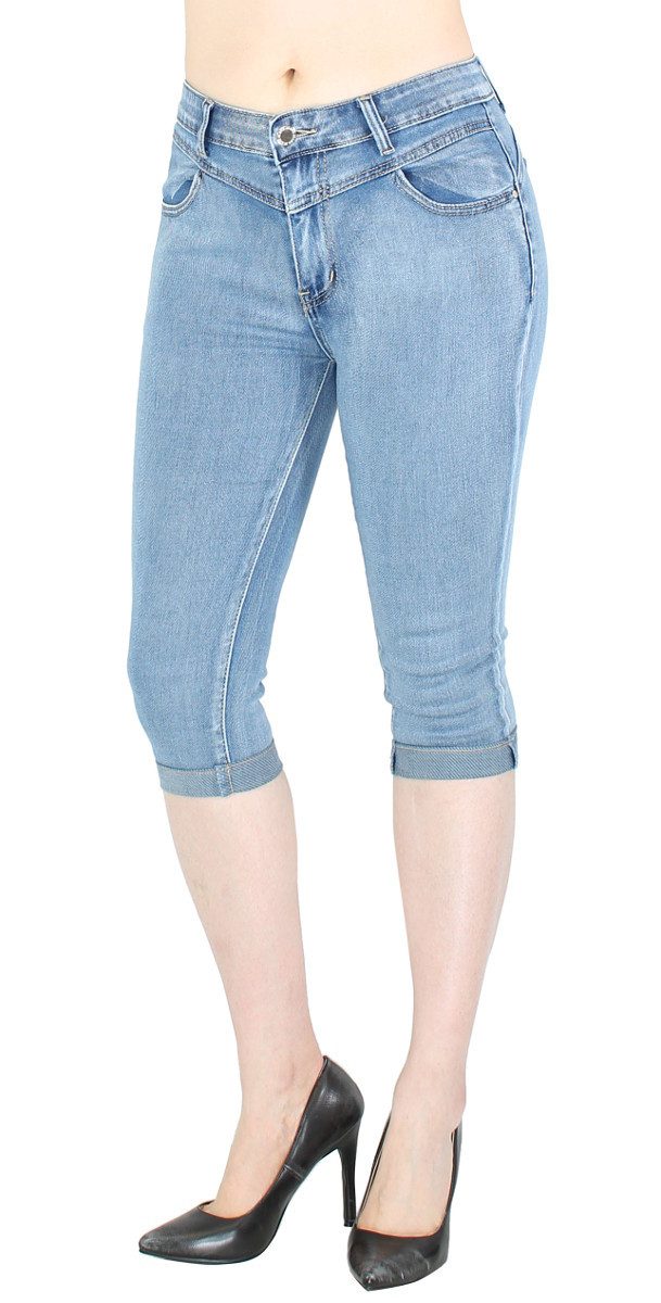 dy_mode 3/4-Jeans Damen Capri Jeans 3/4 günstig online kaufen