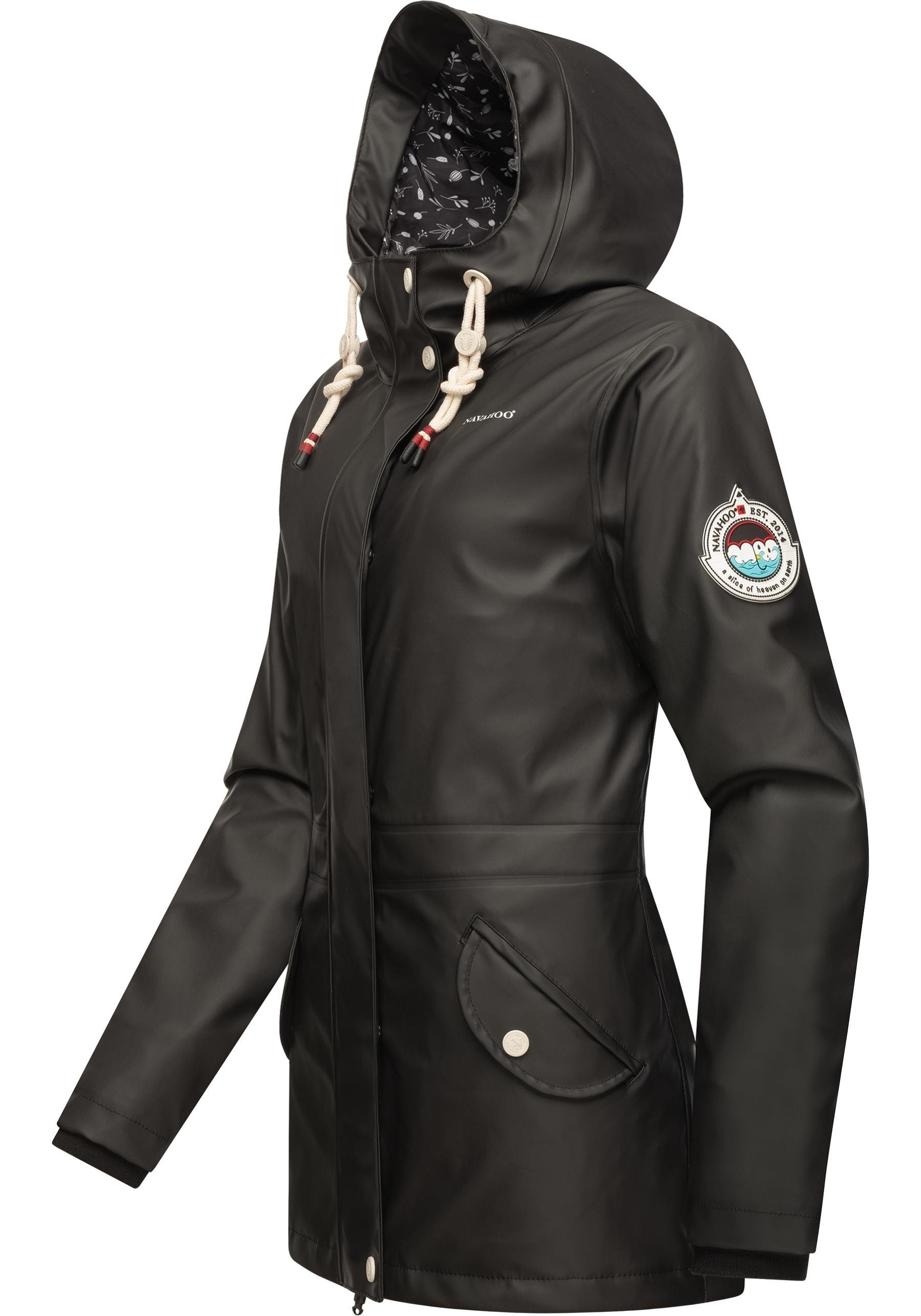 Navahoo Regenjacke Oceans Heart stylischer wasserdichter Regenmantel mit Kapuze