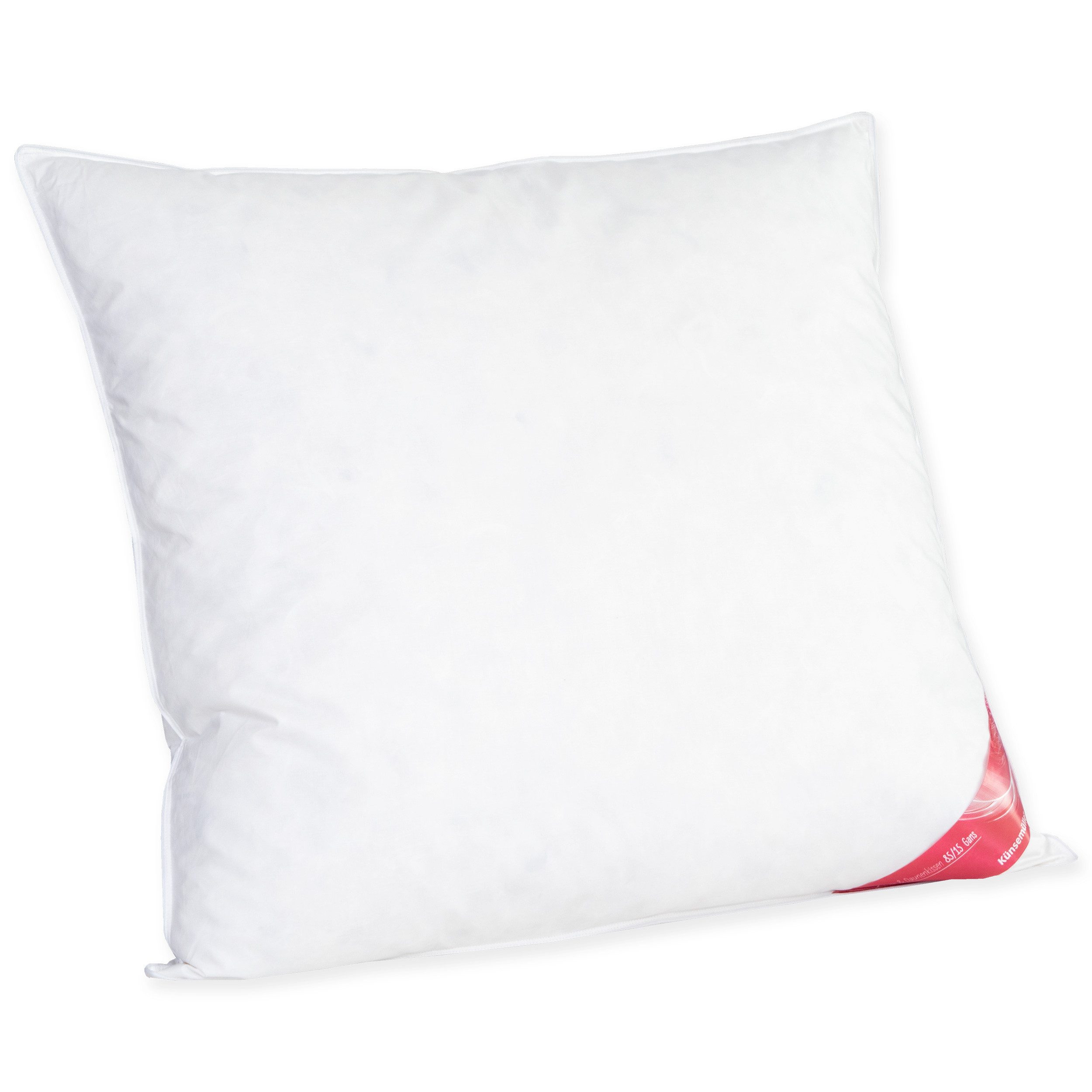 KÜNSEMÜLLER Federkissen Feder, Füllung: 85% neue kanadische Gänse-Federn und 15% Daunen, Bezug: 100% Baumwolle, Rückenschläfer, Seitenschläfer, Bauchschläfer, feines Köper-Inlett