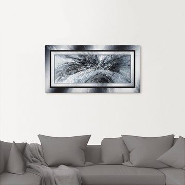 Artland Wandbild Schwarz - weiß abstrakt 1, Muster (1 St), als Alubild, Outdoorbild, Leinwandbild, Poster in verschied. Größen