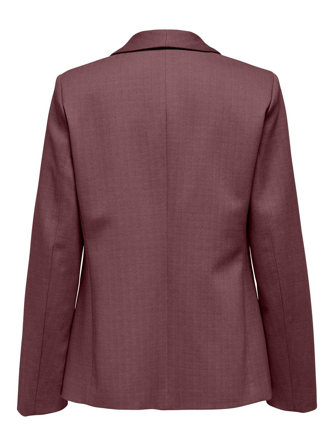 ONLY Longblazer ONLESKA-ADDY LIFE L/S HB BLAZER CC TLR mit Reverskragen, verschlusslose Form, Fischgratmuster