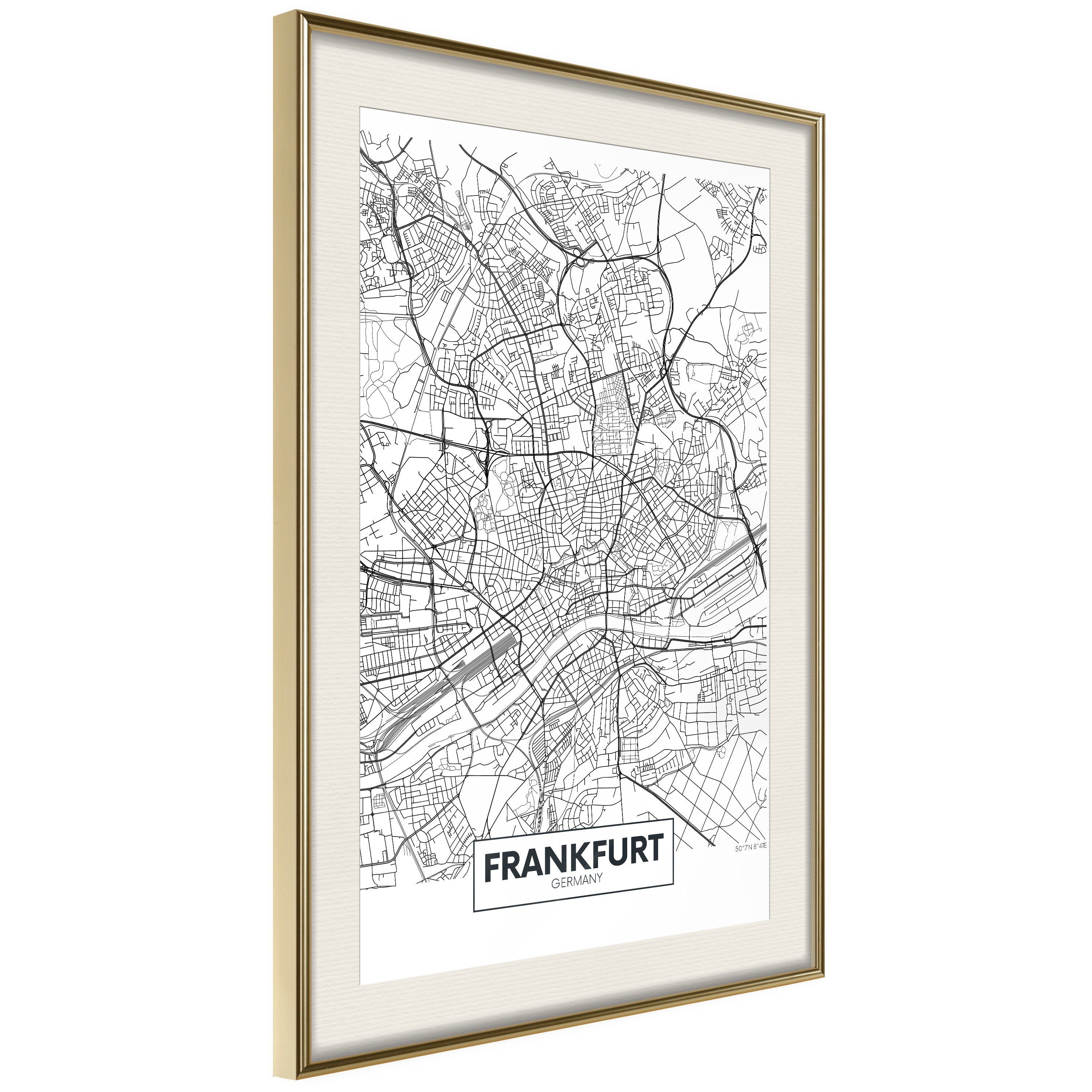 Poster Map of Frankfurt []
