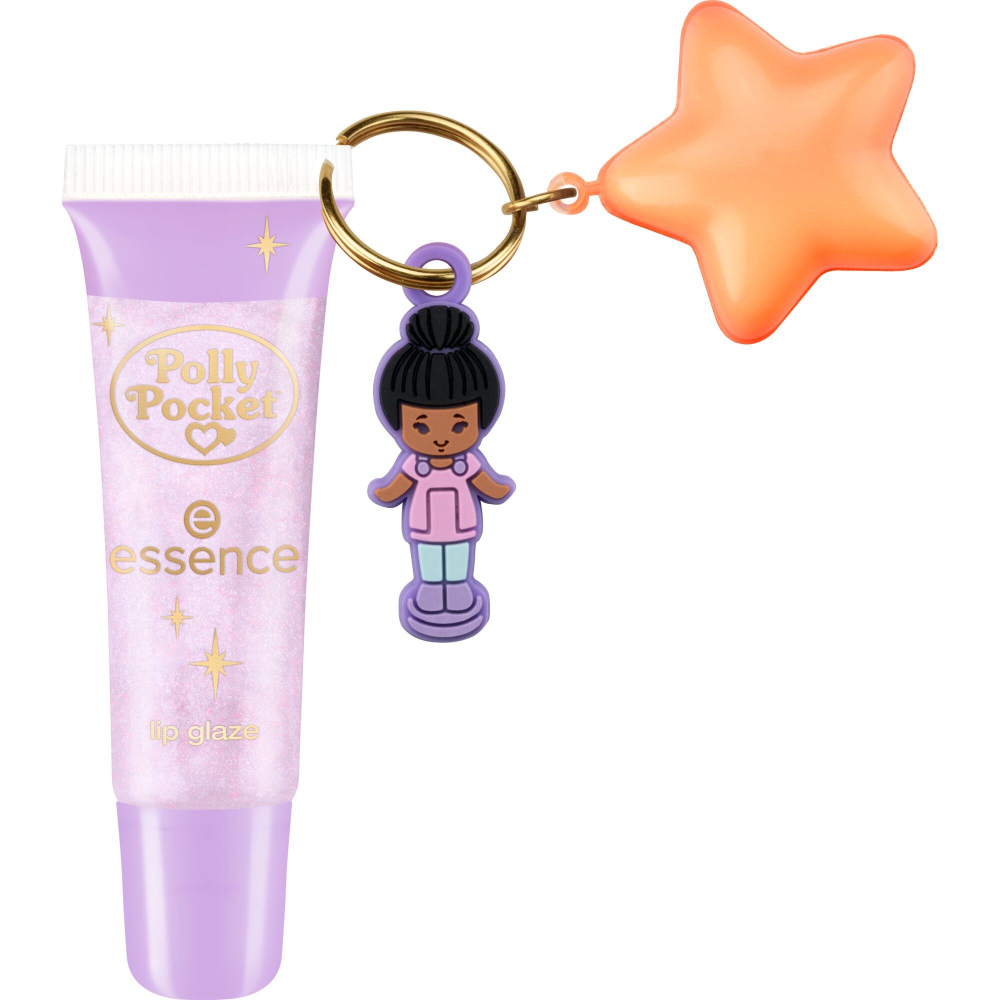 Essence Lipgloss Polly Pocket lip glaze, 3-tlg., Drei Varianten : 90s, Fashion, Y2K-Vibe, Handliches Format