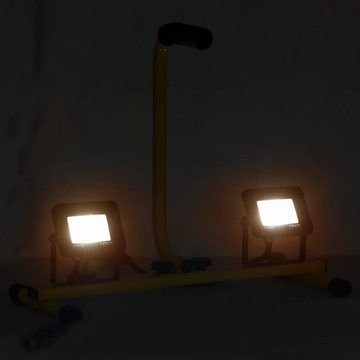 vidaXL Flutlichtstrahler LED-Fluter mit Handgriff 2x10 W Warmweiß