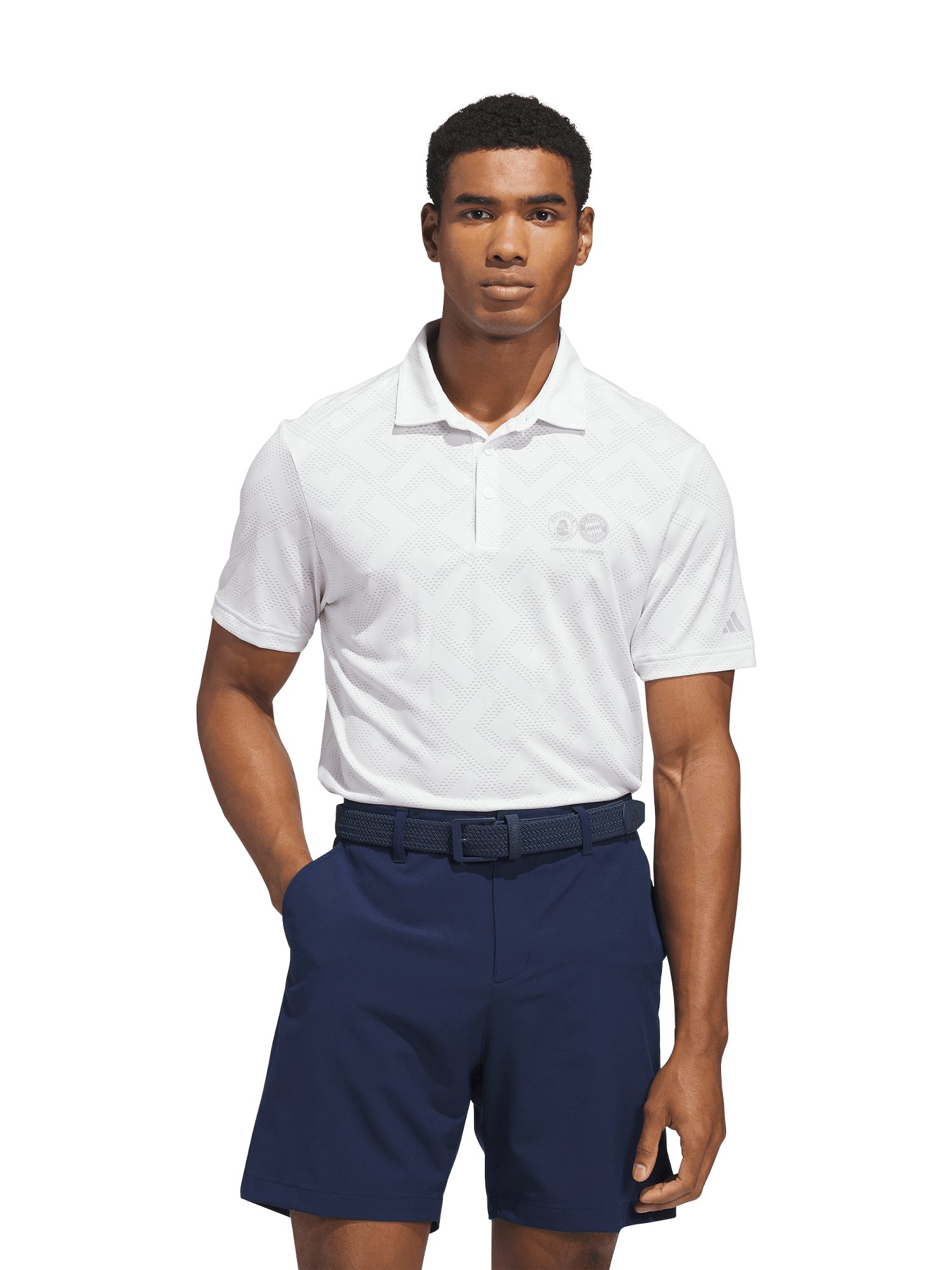 Poloshirt FC Bayern München, Poloshirt, Herren, Weiß