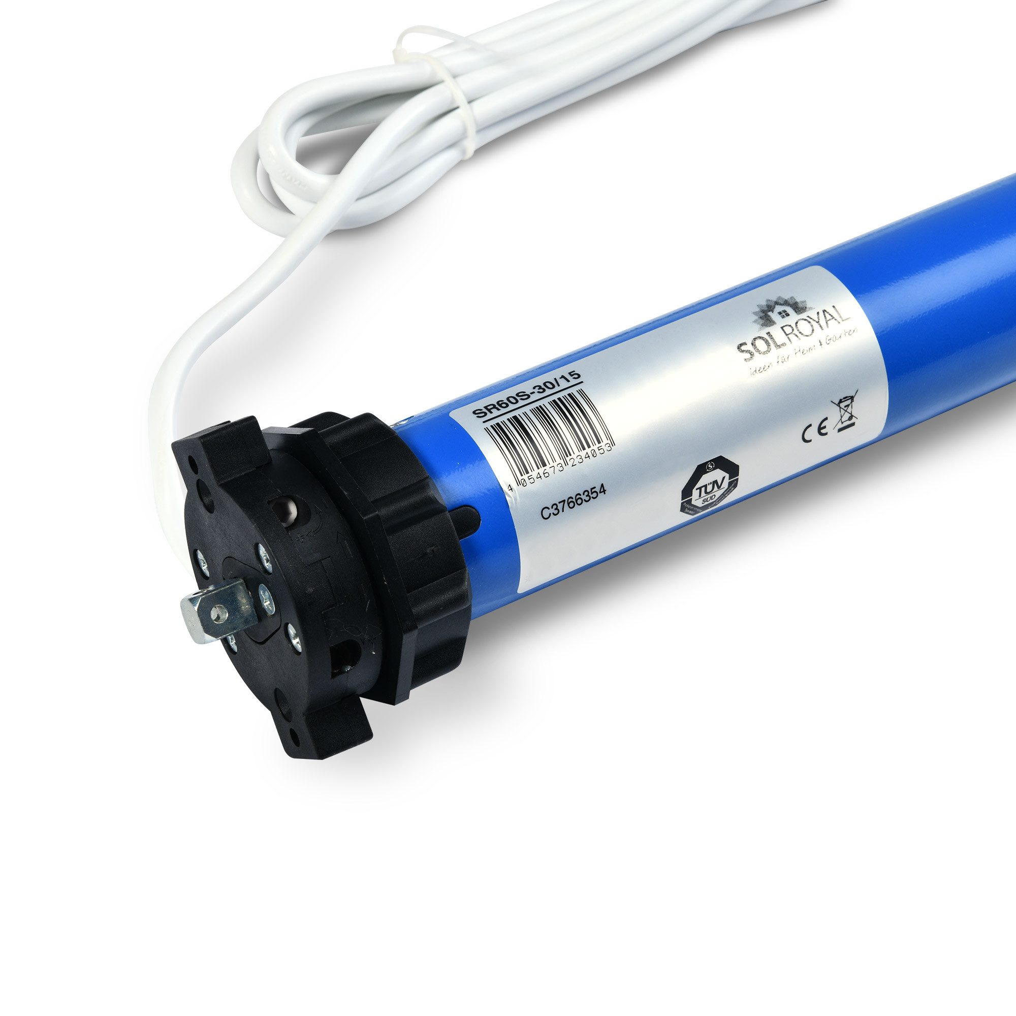 Sol Royal Rollladenmotor Rolladenmotor 68kg Zugkraft 30Nm Rollladen Motor SolTec M, Rollladen Rohrmotor elektrisch – leise & wartungsfrei