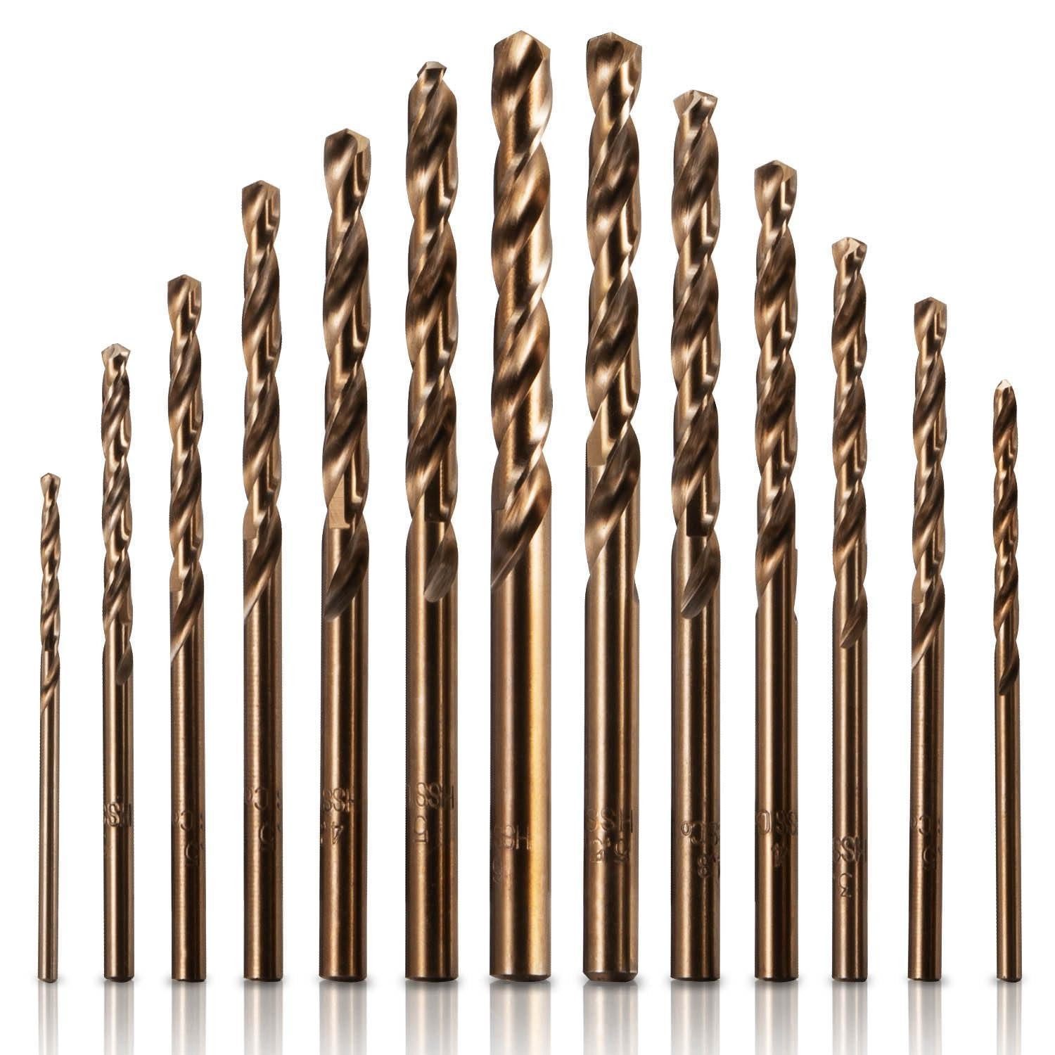 LuxusKollektion Bohrersatz Bohrerset M35 HSS Cobalt 13tlg Edelstahl Holz Metall Carving Tools