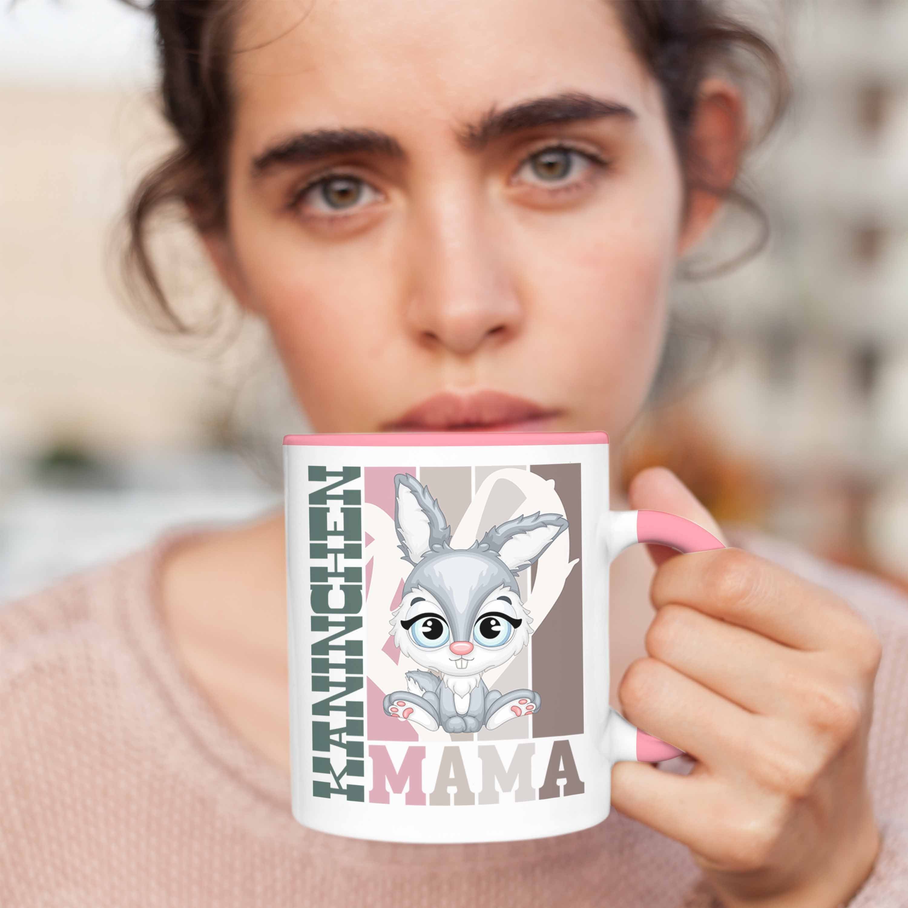 Spruch Rosa Trendation für Trendation Tasse Hasen Mama Tasse Kaninchen Besitzerin Geschenk -