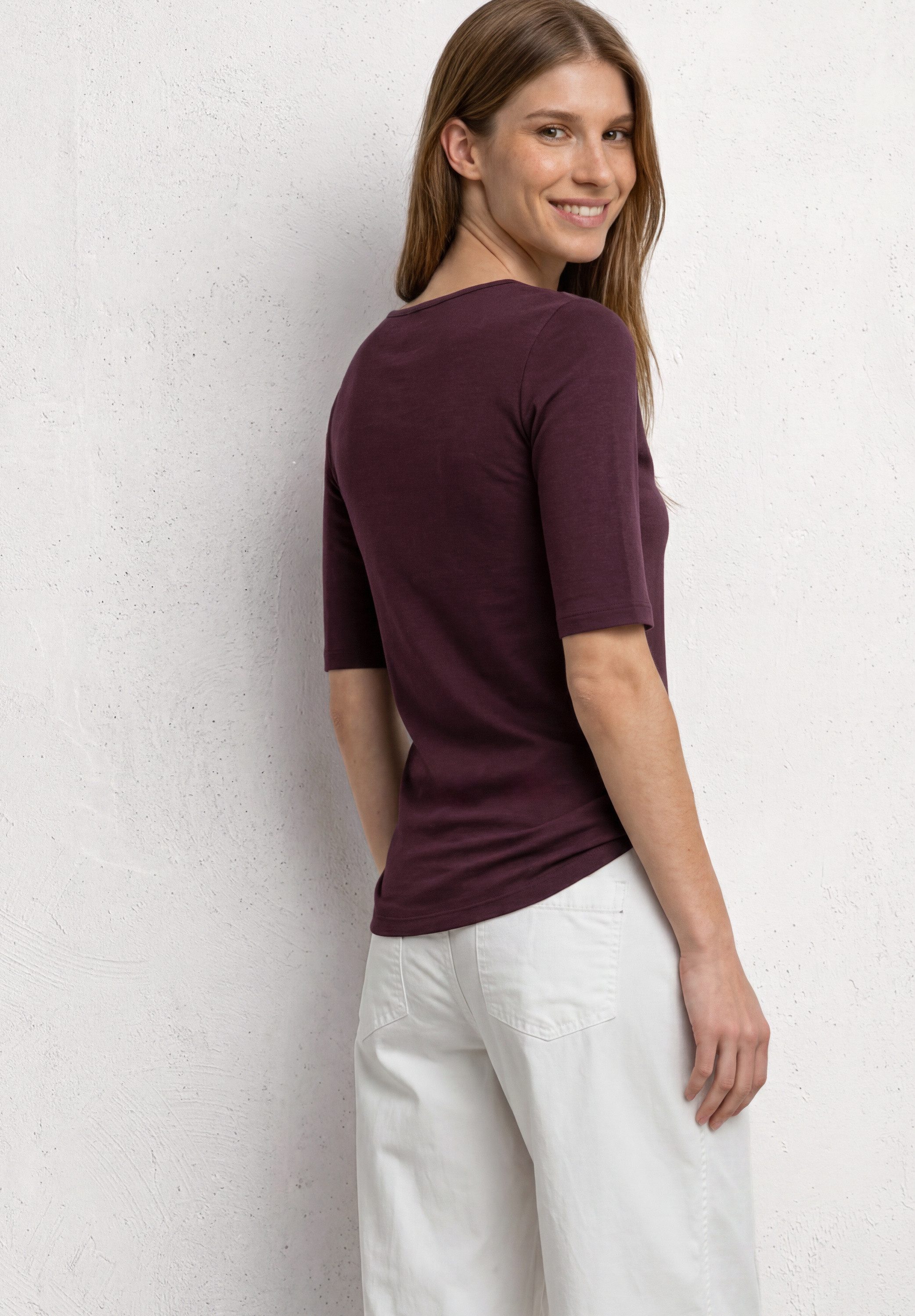 STREET ONE T-Shirt in Unifarbe