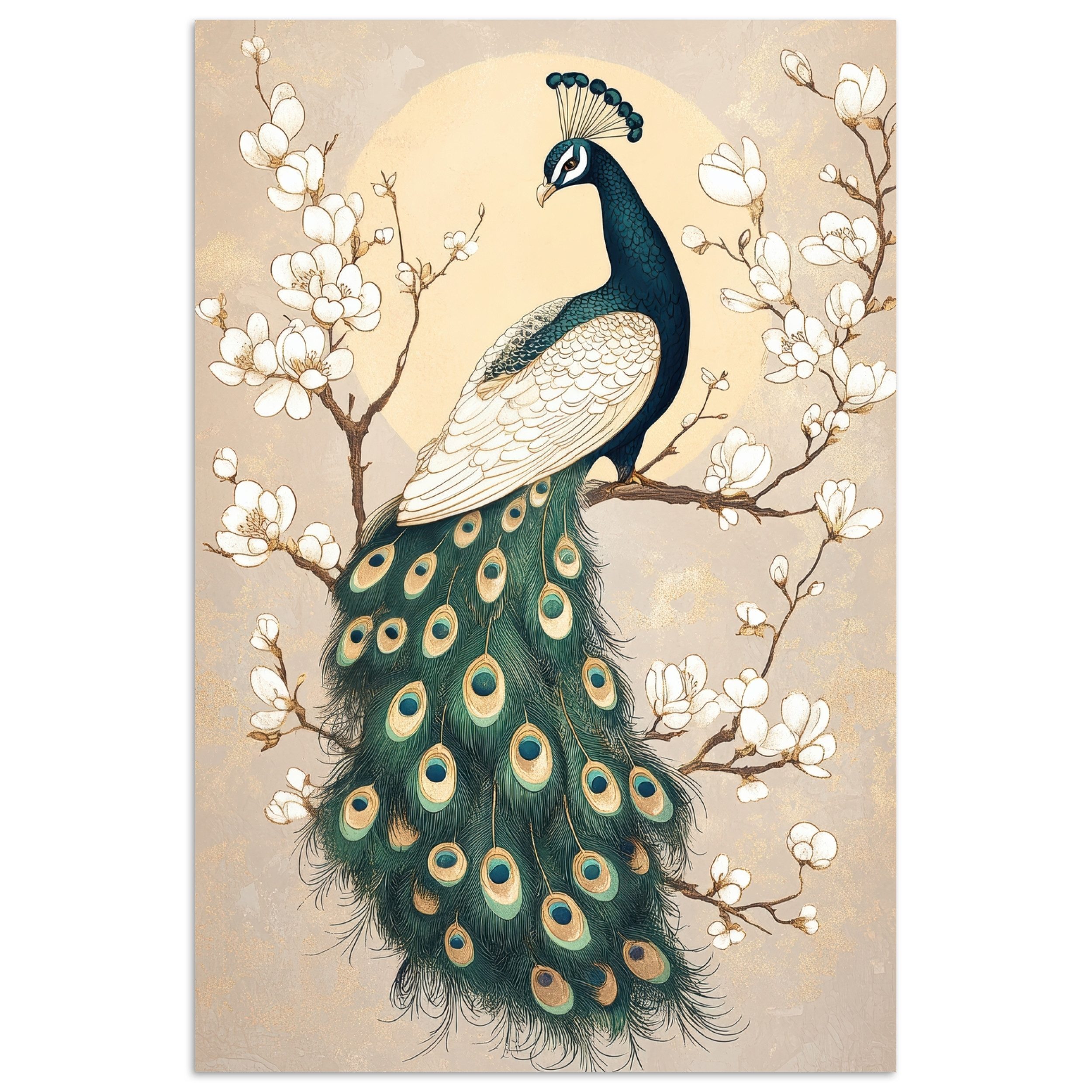 MuchoWow Poster Pfau - Zweig - günstig online kaufen