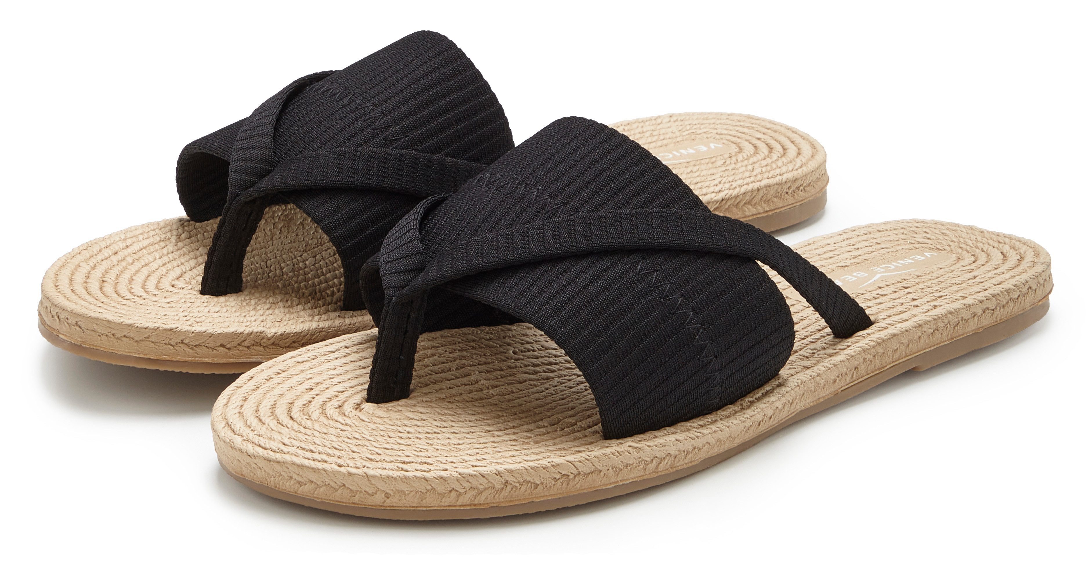 VENICE BEACH Badepantolette, Badelatsche, Badezehentrenner, Sandale, Mule Badeschuh NEU Pantolette, Zehentrenner mit wasserabweisender und leichter Sohle