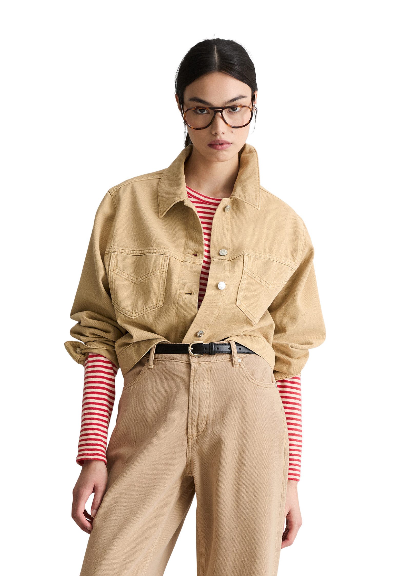 Jeansjacke aus Organic-Cotton-Lyocell-Mix
