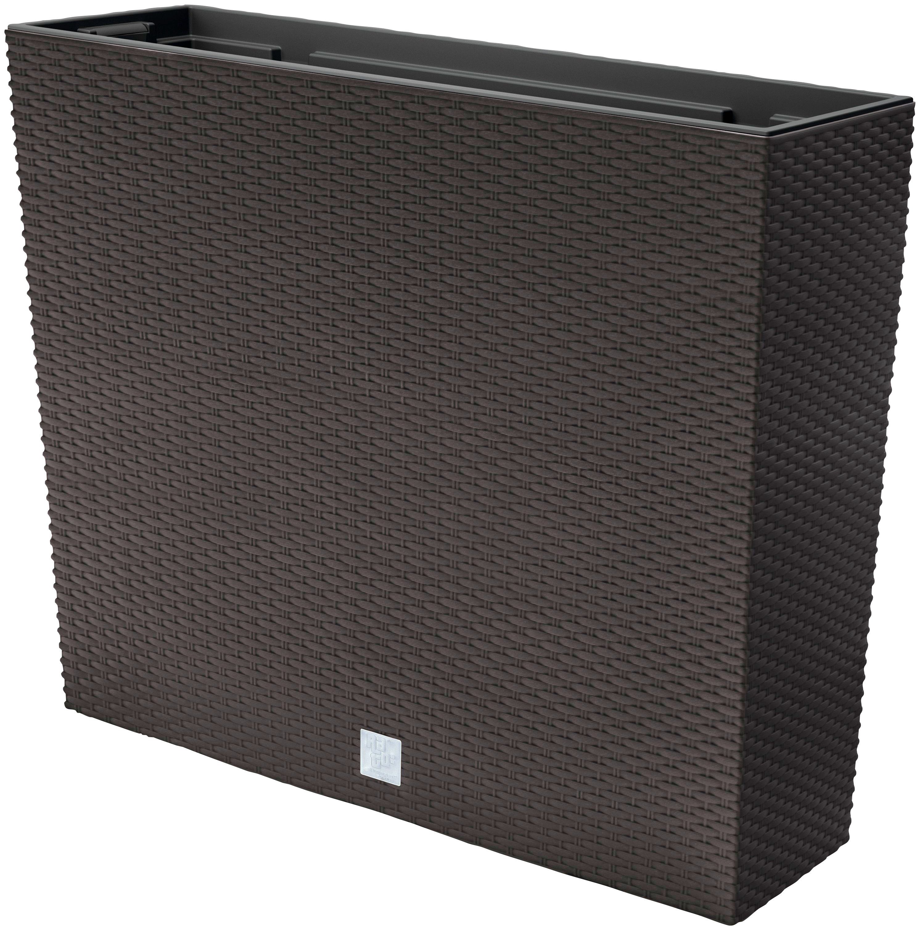 Prosperplast Blumenkasten Rato Case, BxTxH: 58x18x49,8 cm, braun, mit Einsatz | Blumenkästen