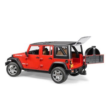 Bruder® Spielzeug-Auto 02525 - Jeep Wrangler Unlimited Rubicon, Maßstab 1:16, Rot, für Kinder ab 3 Jahren