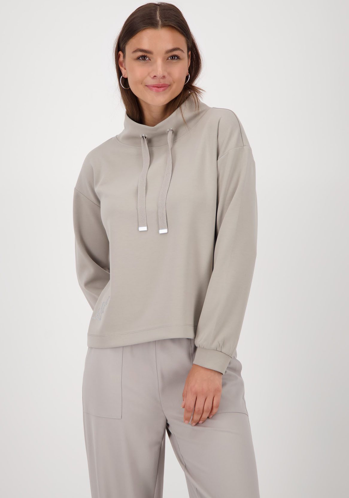 Monari Sweatshirt Sweatshirt Schmuckdetail Stehkragen mit günstig online kaufen