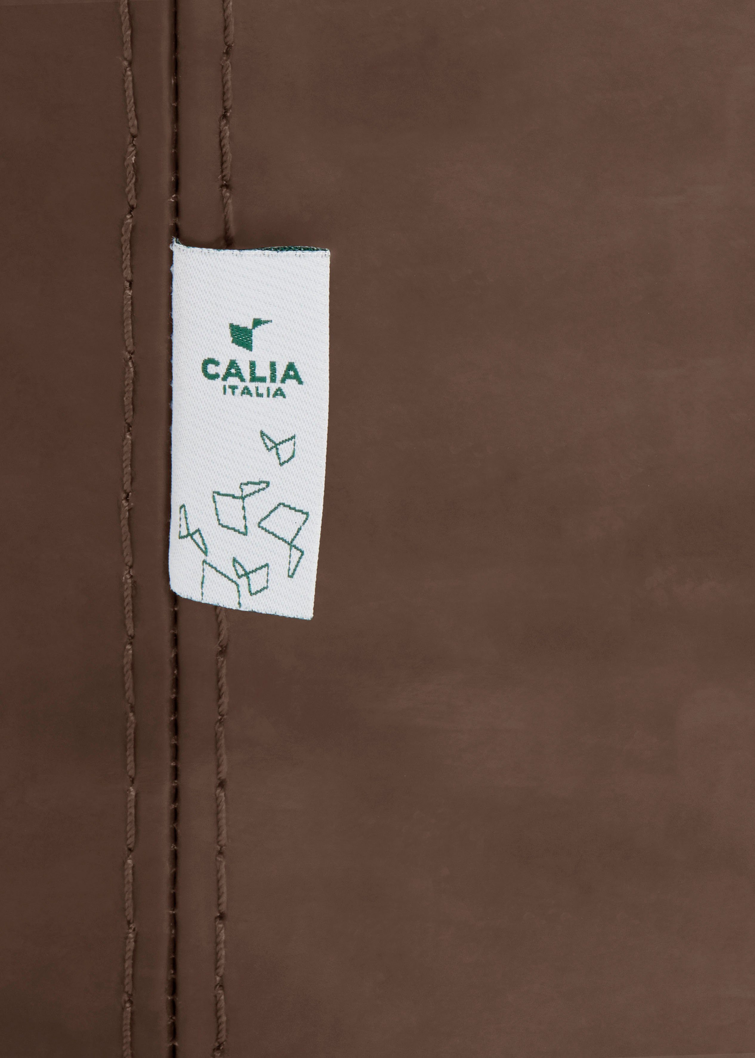 Sessel ITALIA mit Gaia, Care brown Ginevra Hydro Luxus-Microfaser CALIA