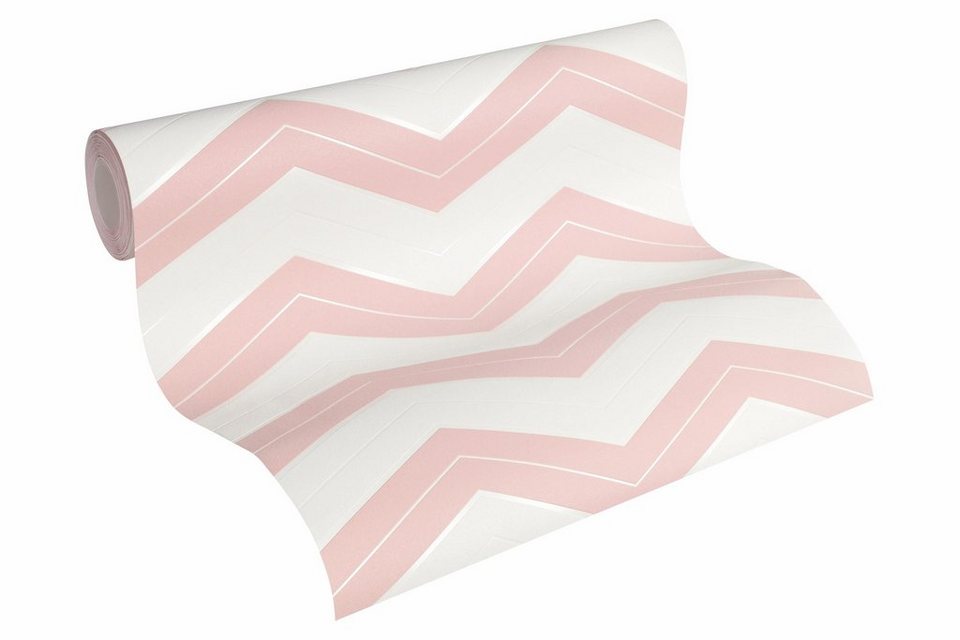 Otto Tapete vliestapete geometrisch skandinavische tapete designdschungel by laura n weiss rosa weiss rosa - Otto Tapete