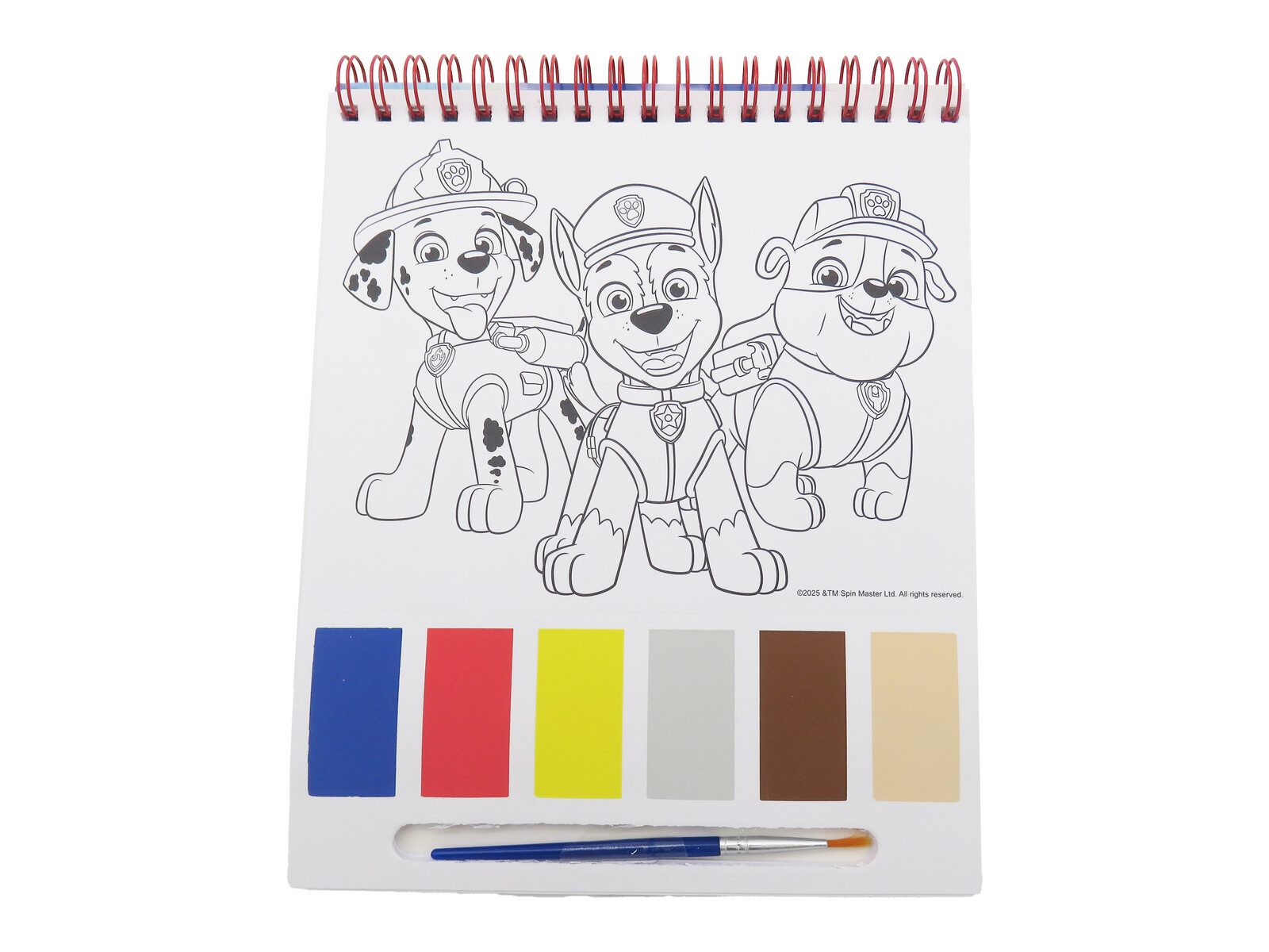 PAW PATROL Kreativset Paw Patrol Malblock mit Wasserfarben 20 Blatt Zeichenblock mit Pinsel