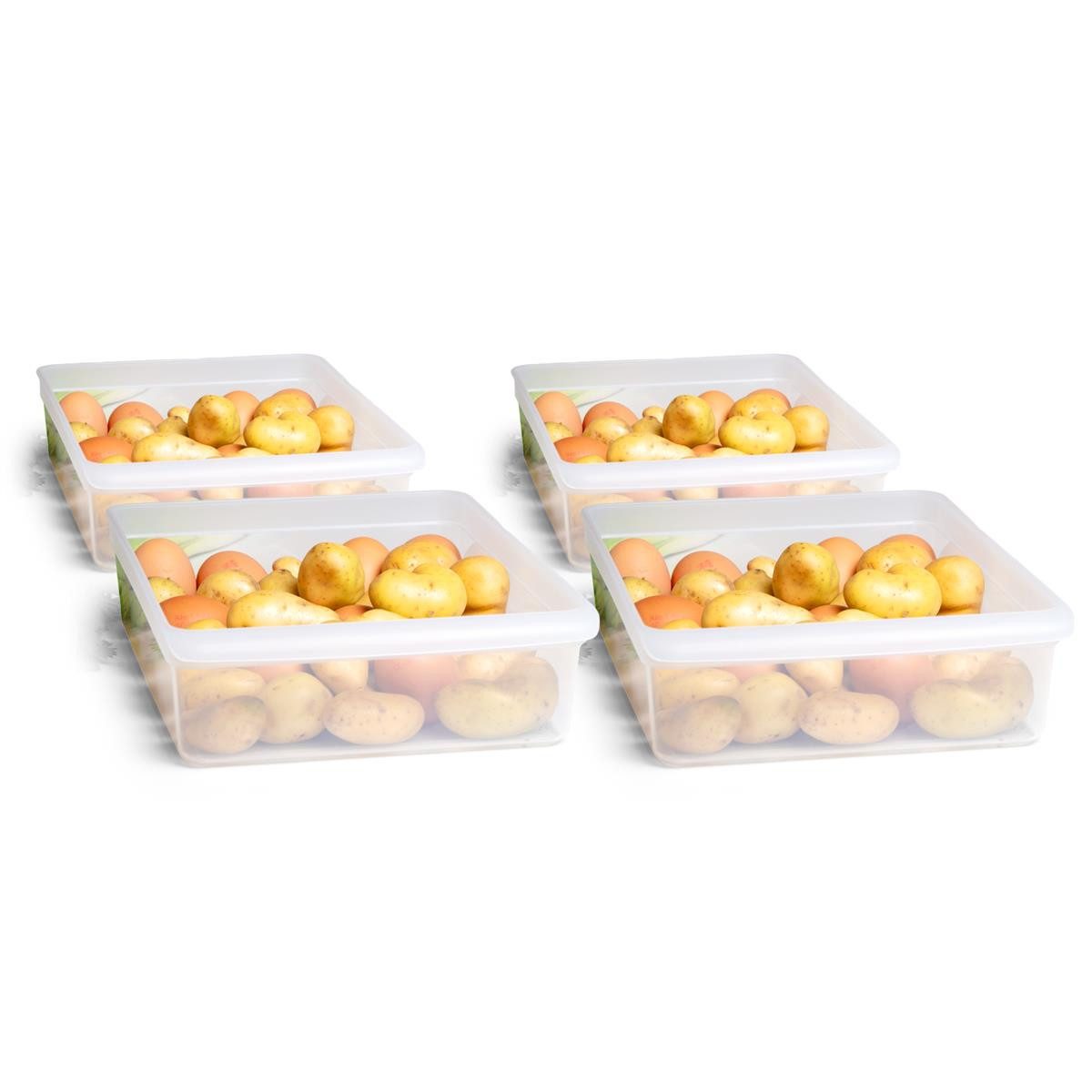 Novaliv Aufbewahrungsbox - (4 St), Kühlschrank günstig online kaufen