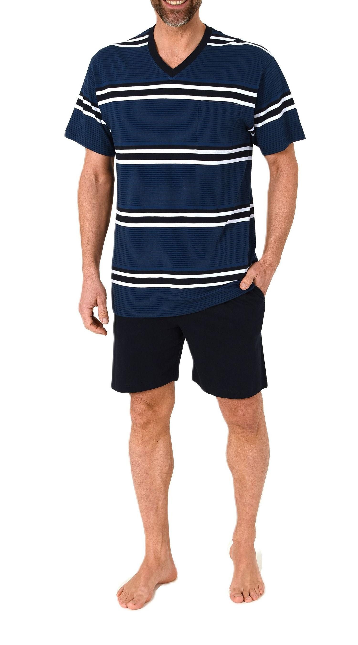 Normann Pyjama Normann Herren Schlafanzug kurzarm Shorty - auch in Übergrössen