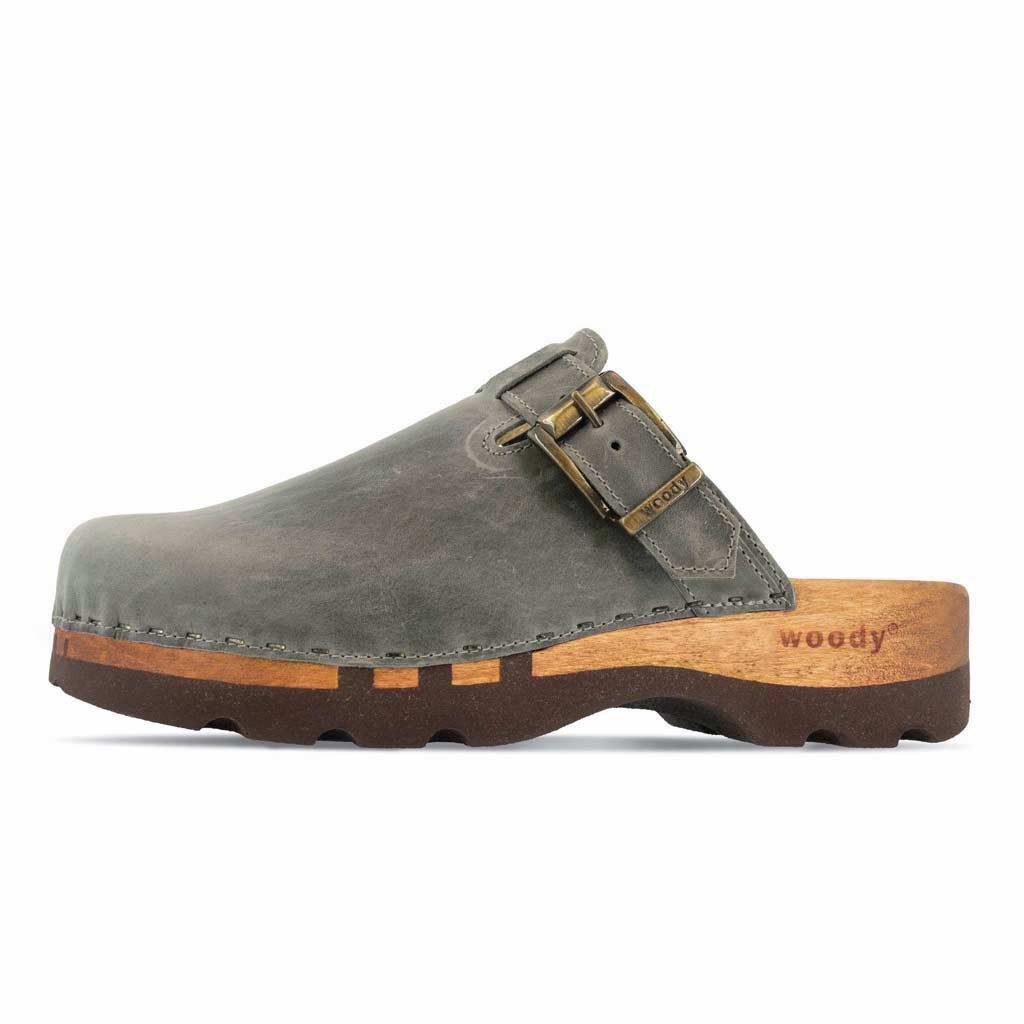 Woody Lukas Clogs Herren - Holzschuh von woody® Schnürschuh