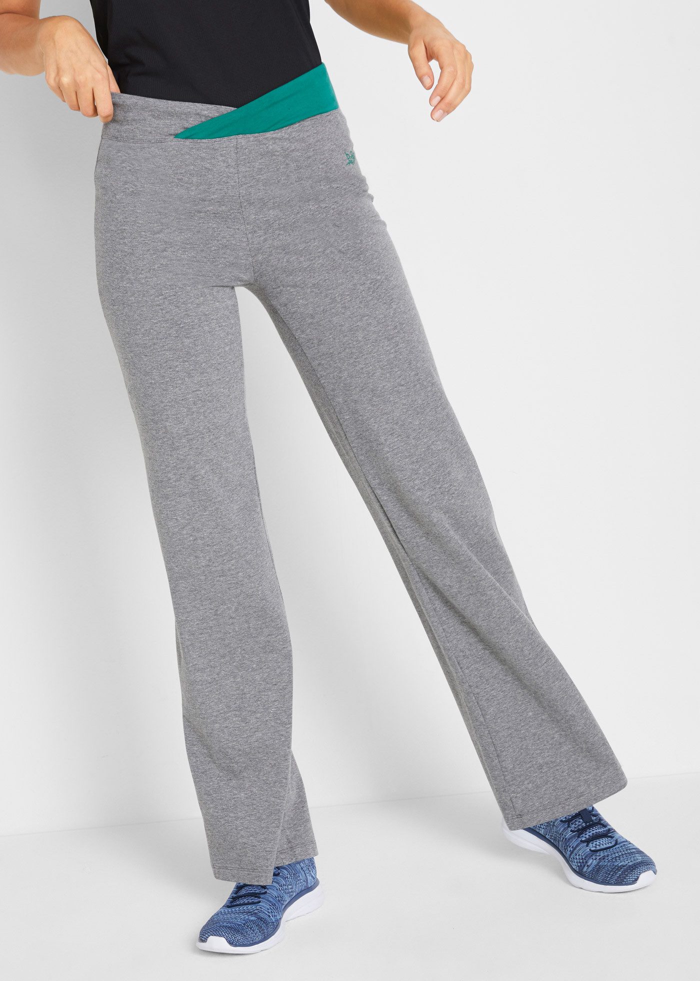bonprix Sporthose (Packung, 2-tlg) aus Stretch-Material, Regular Fit, Bootc günstig online kaufen