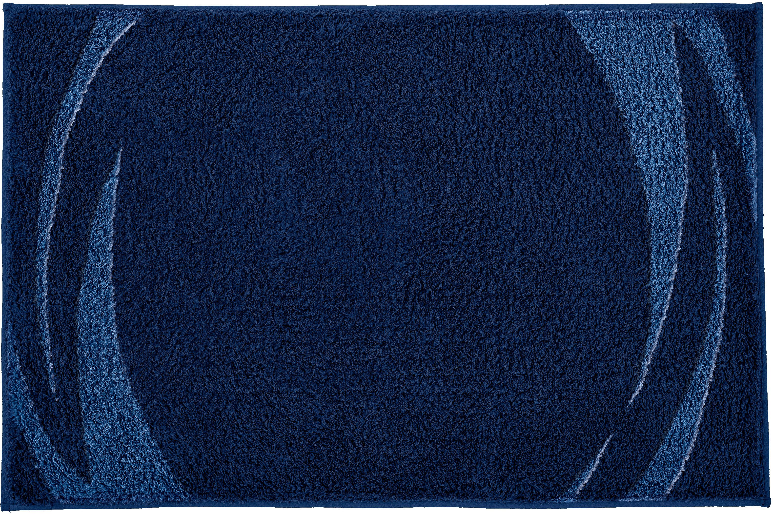 Kleine Wolke Badematte »Mystic«, Badvorleger, Badezimmer Teppich, Höhe 25 mm, rutschhemmend beschichtet, fußbodenheizungsgeeignet, Polyacryl, halbrund, Badteppich, modernes Design, Hoch-Tief Effekt, rechteckig & rund