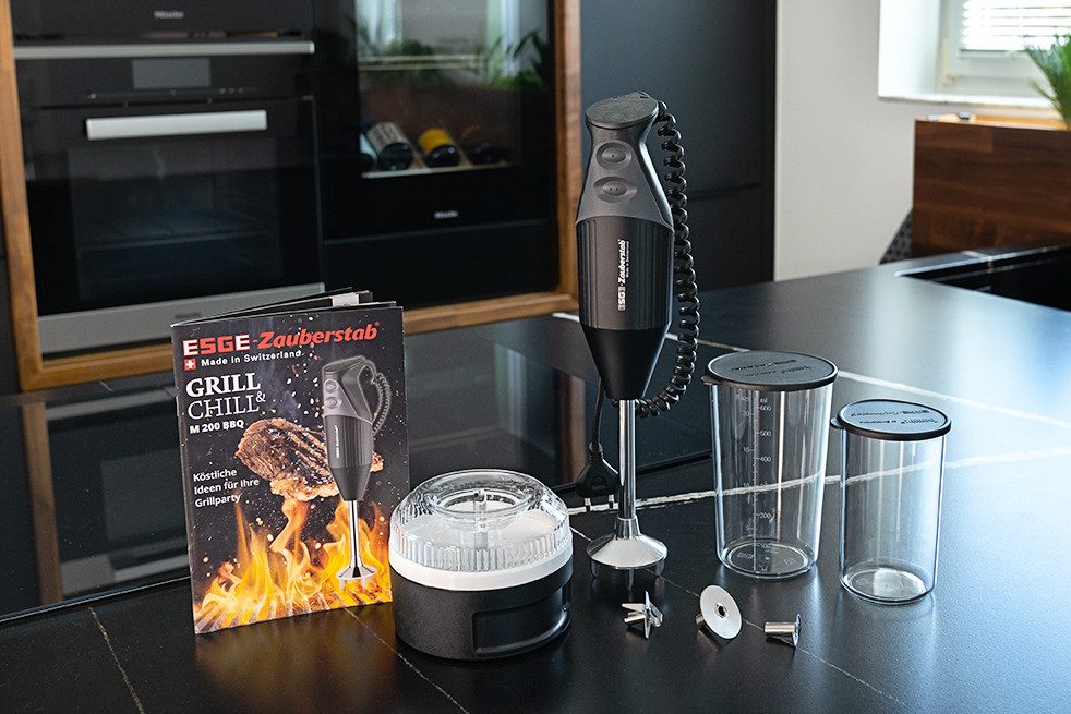 ESGE-Zauberstab Stabmixer M200 BBQ, 200 W, Stabmixer inkl. Zubehör - Swiss Made – Bild 2 von 5